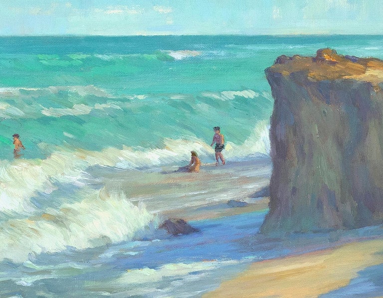 Aruna Rao Rocky Shores, Oil Painting For Sale at 1stDibs