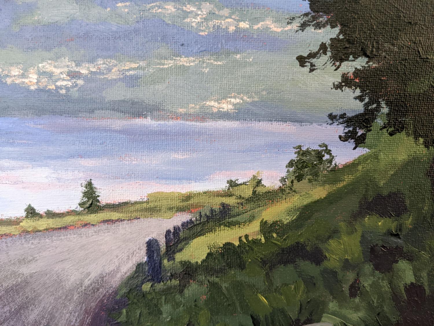 What a Stunning Surprise! Lake Thun, Switzerland, Original Painting For Sale 1