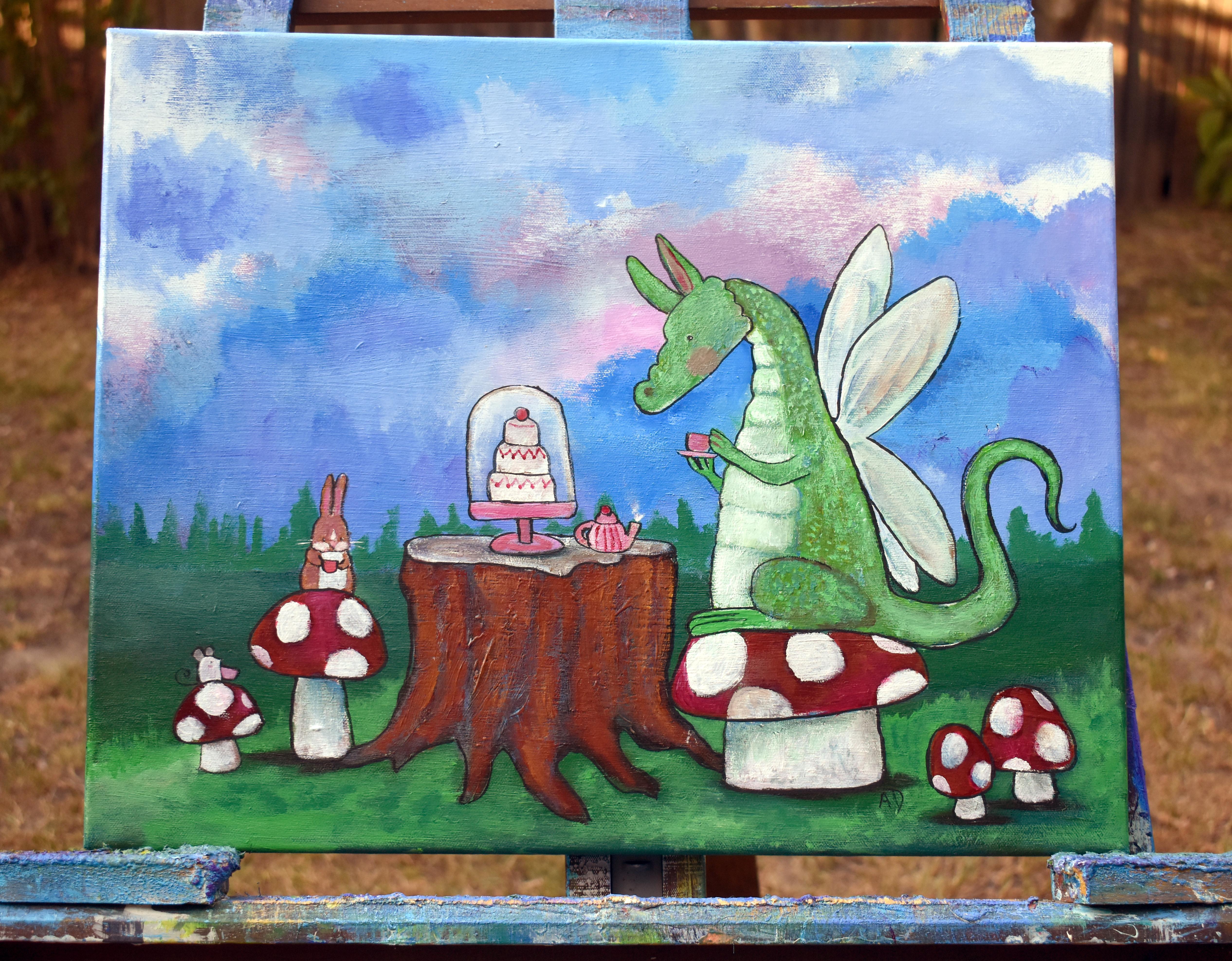 tea party painting