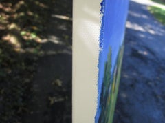 Lavande distance, Provence, peinture originale