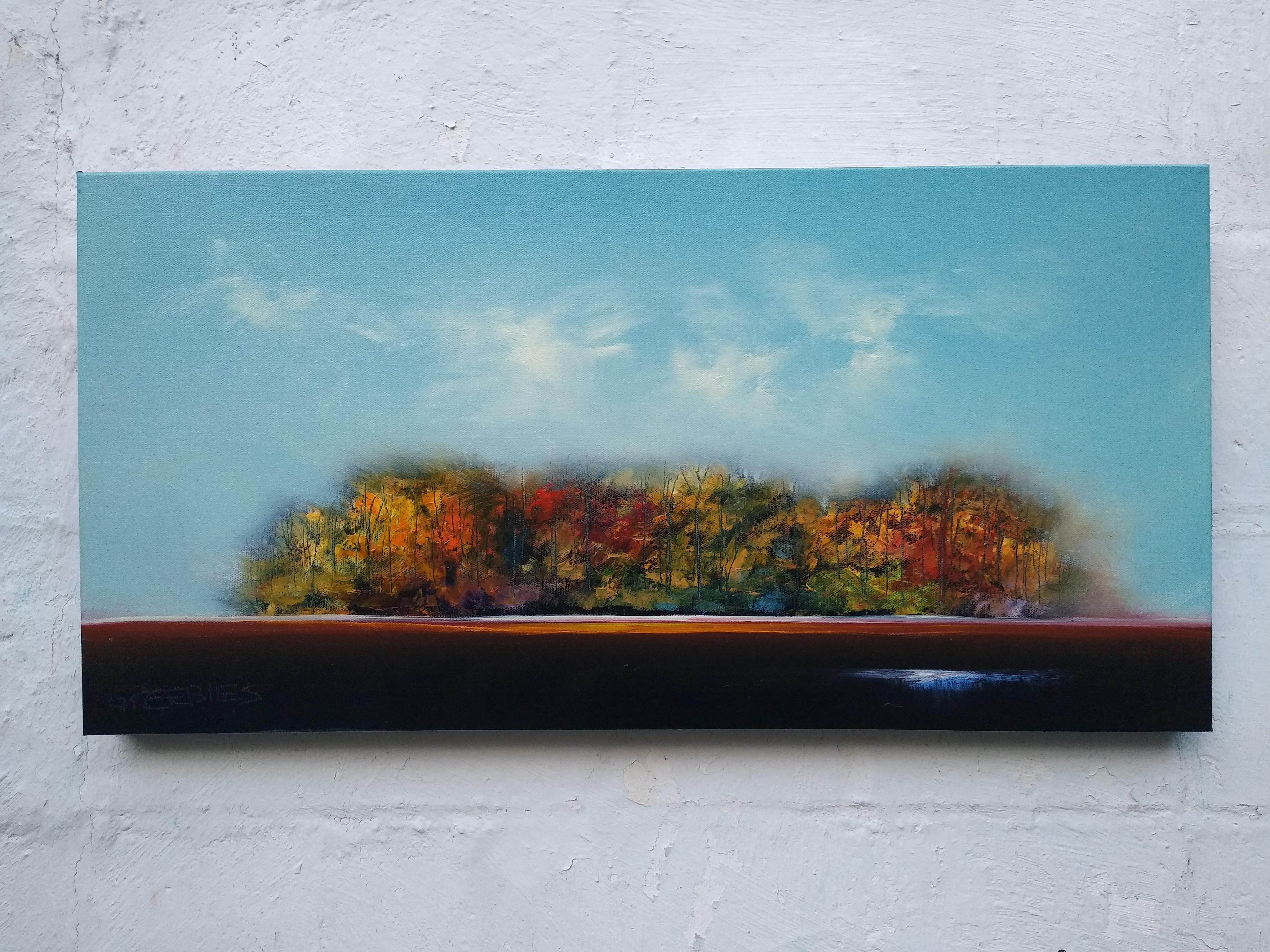 La luz del otoño, pintura al óleo - Painting Expresionismo abstracto de George Peebles