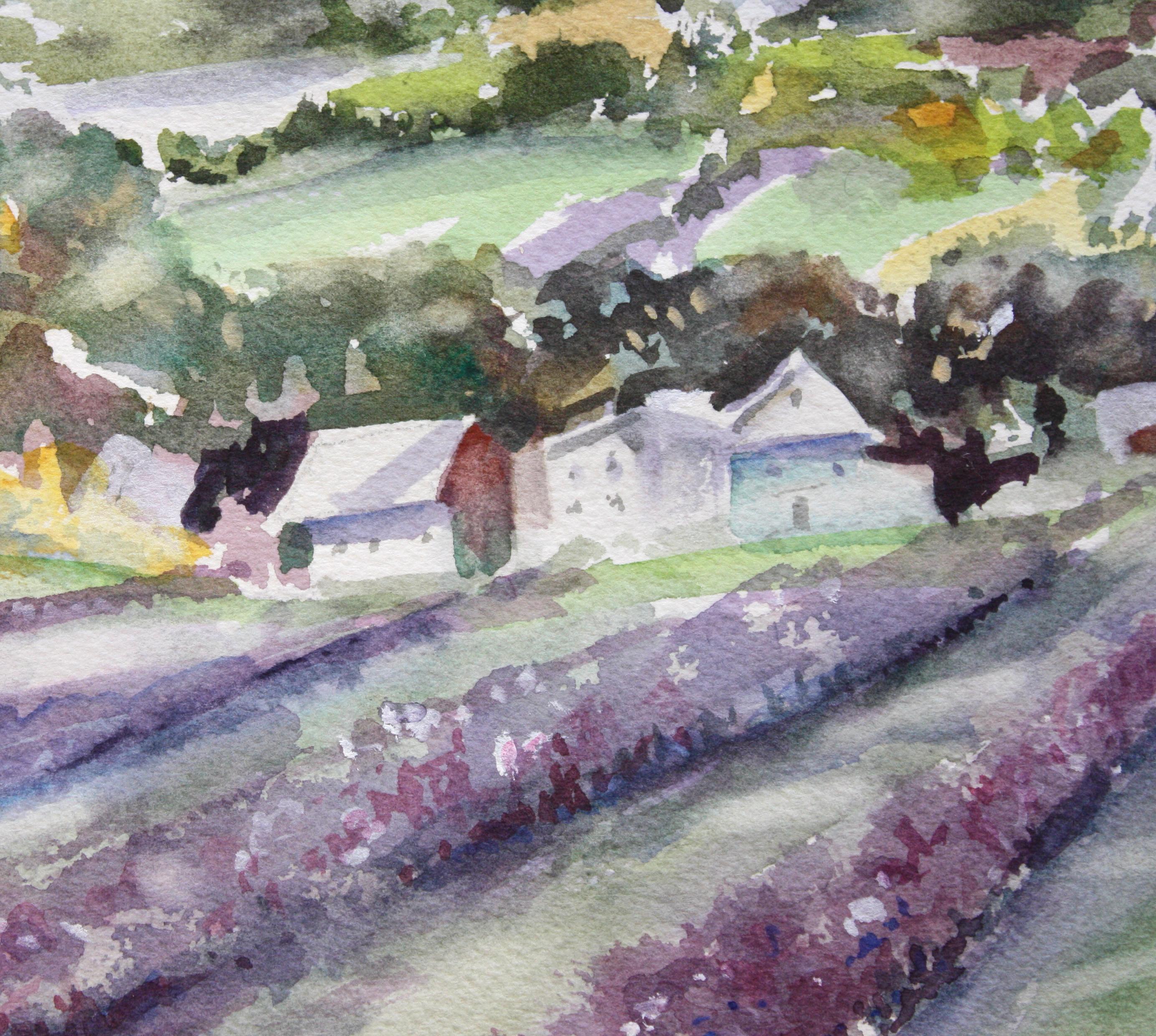 Lavender Fields, Original Painting For Sale 1