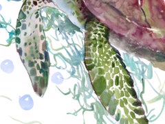 Happy Sea Turtle, Original Painting