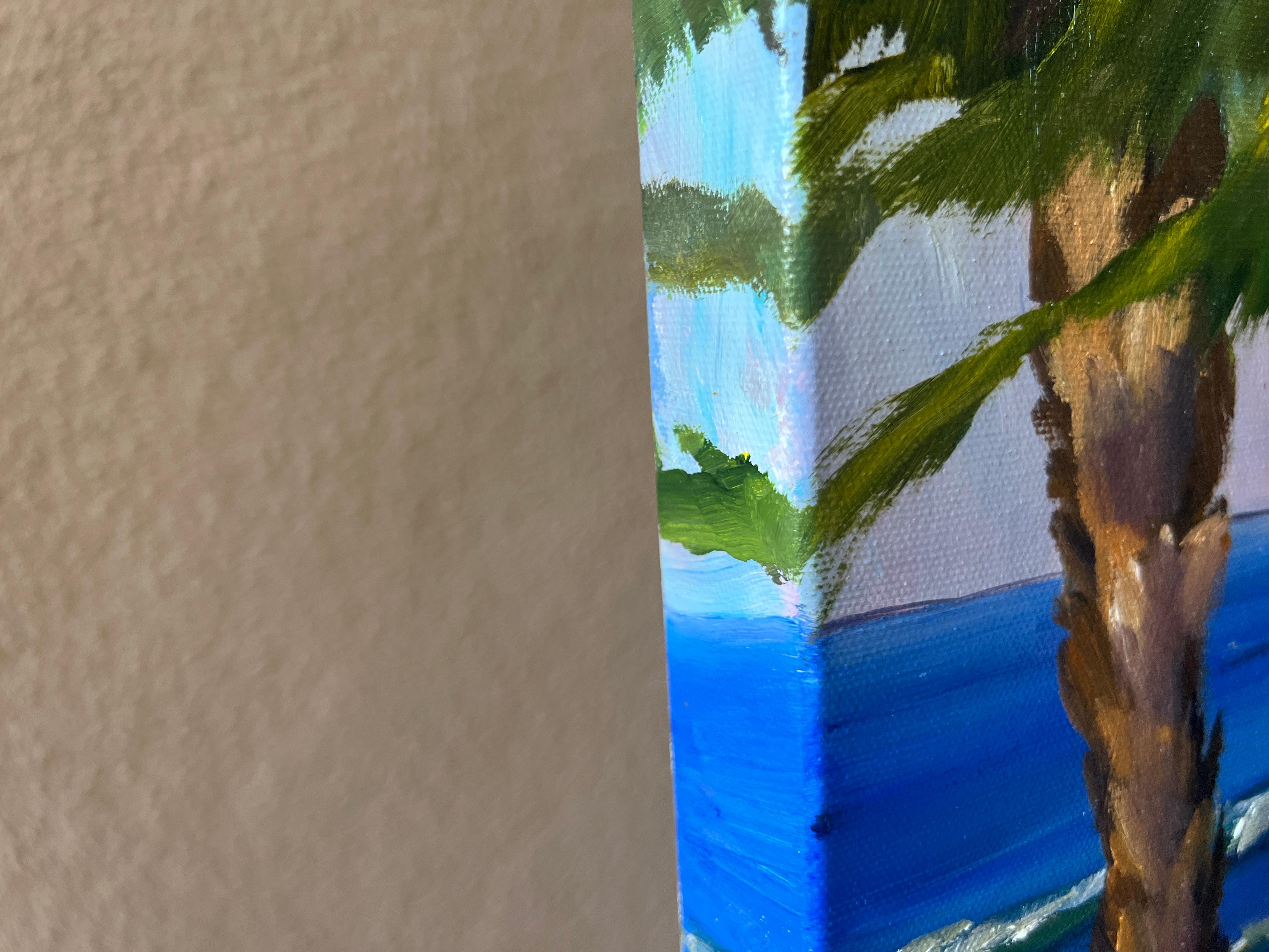 Peinture à l'huile « Beach Breeze IV » - Painting de Marilyn Froggatt