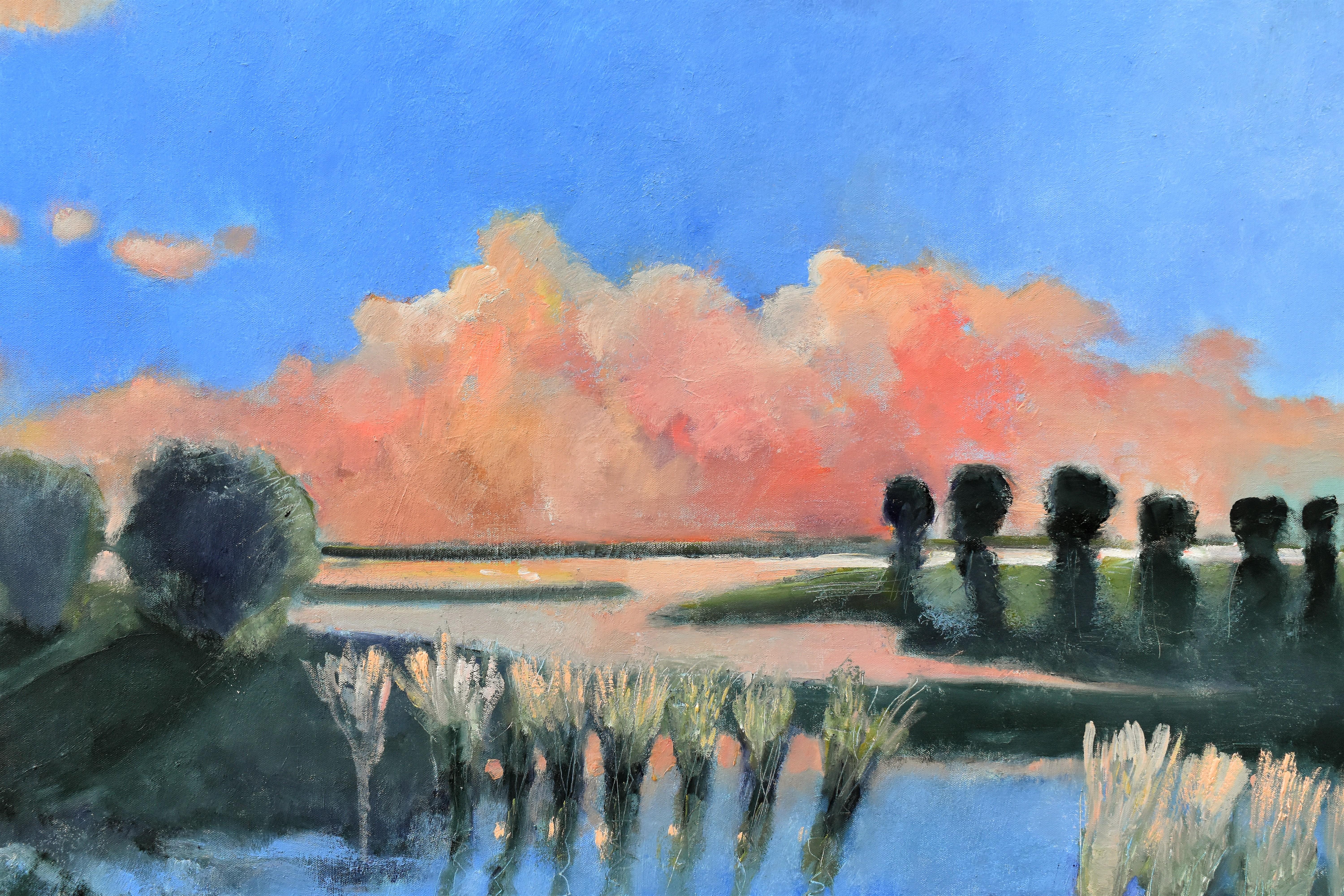 Orange Clouds, Oil Painting 1