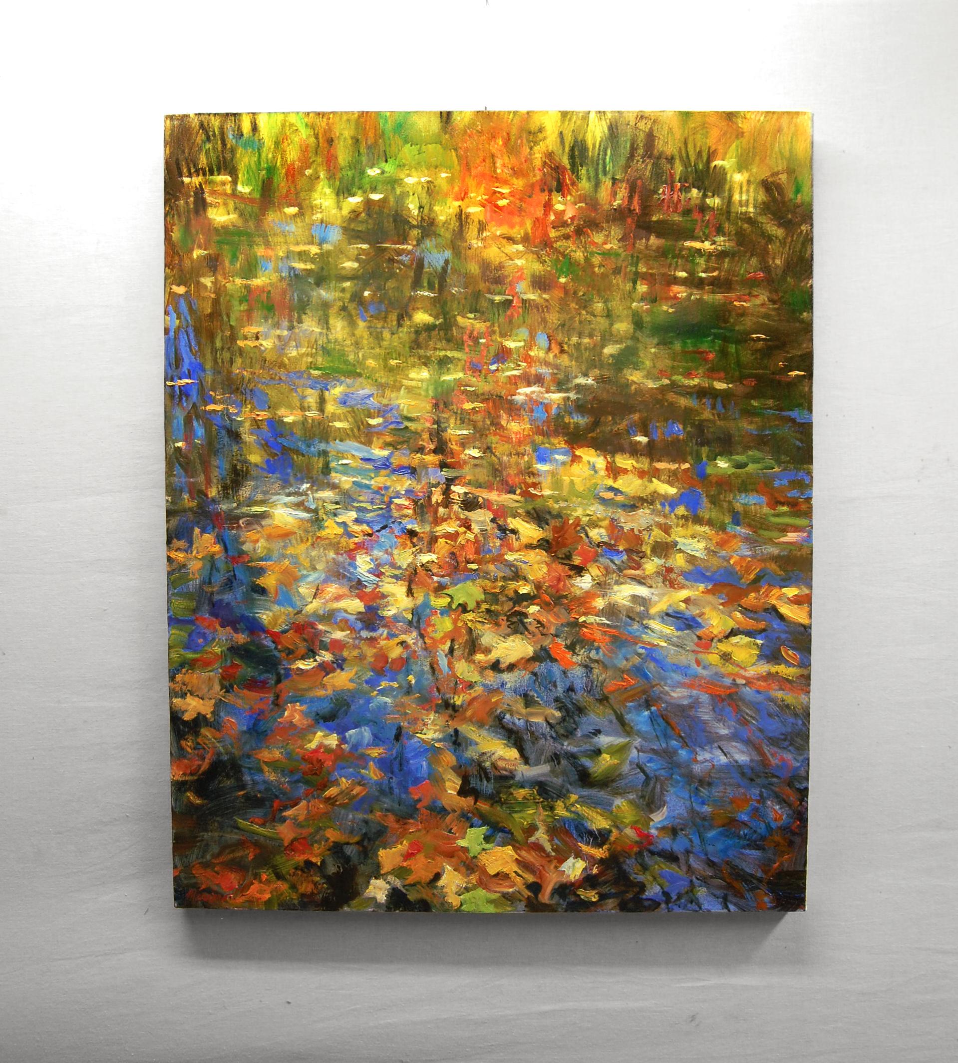 Leaves and Reflections, Oil Painting 1