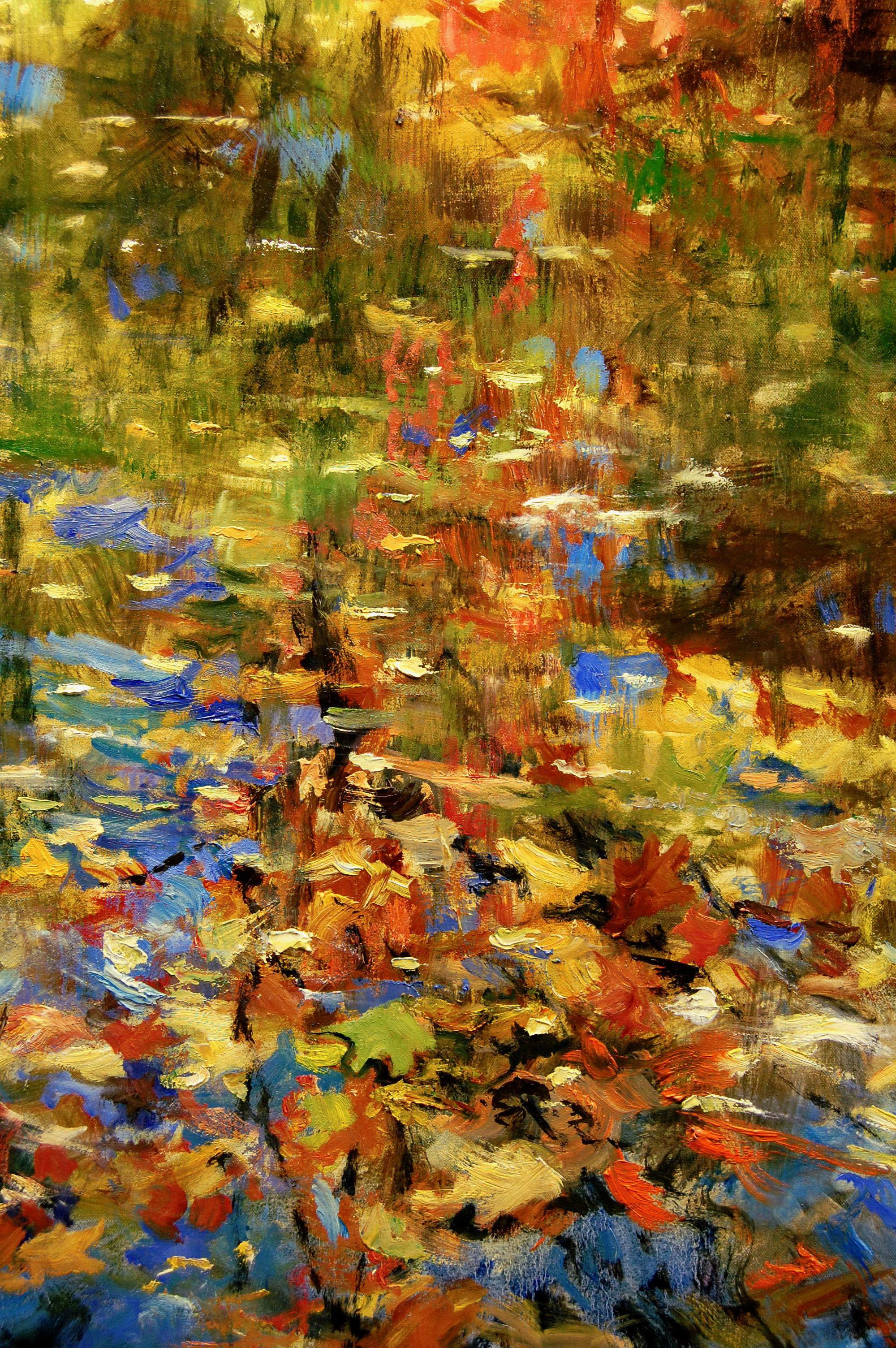 Leaves and Reflections, Oil Painting 2