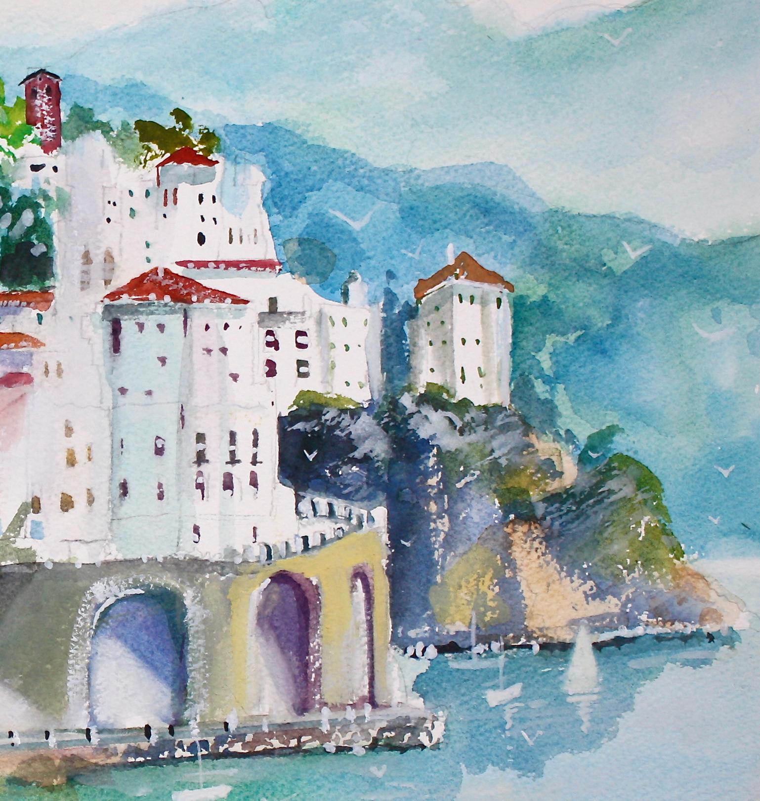 paintings of amalfi coast
