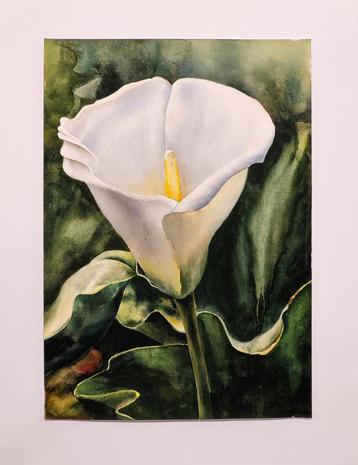 Copa de jardín, Pintura original - Art realista estadounidense de Jinny Tomozy
