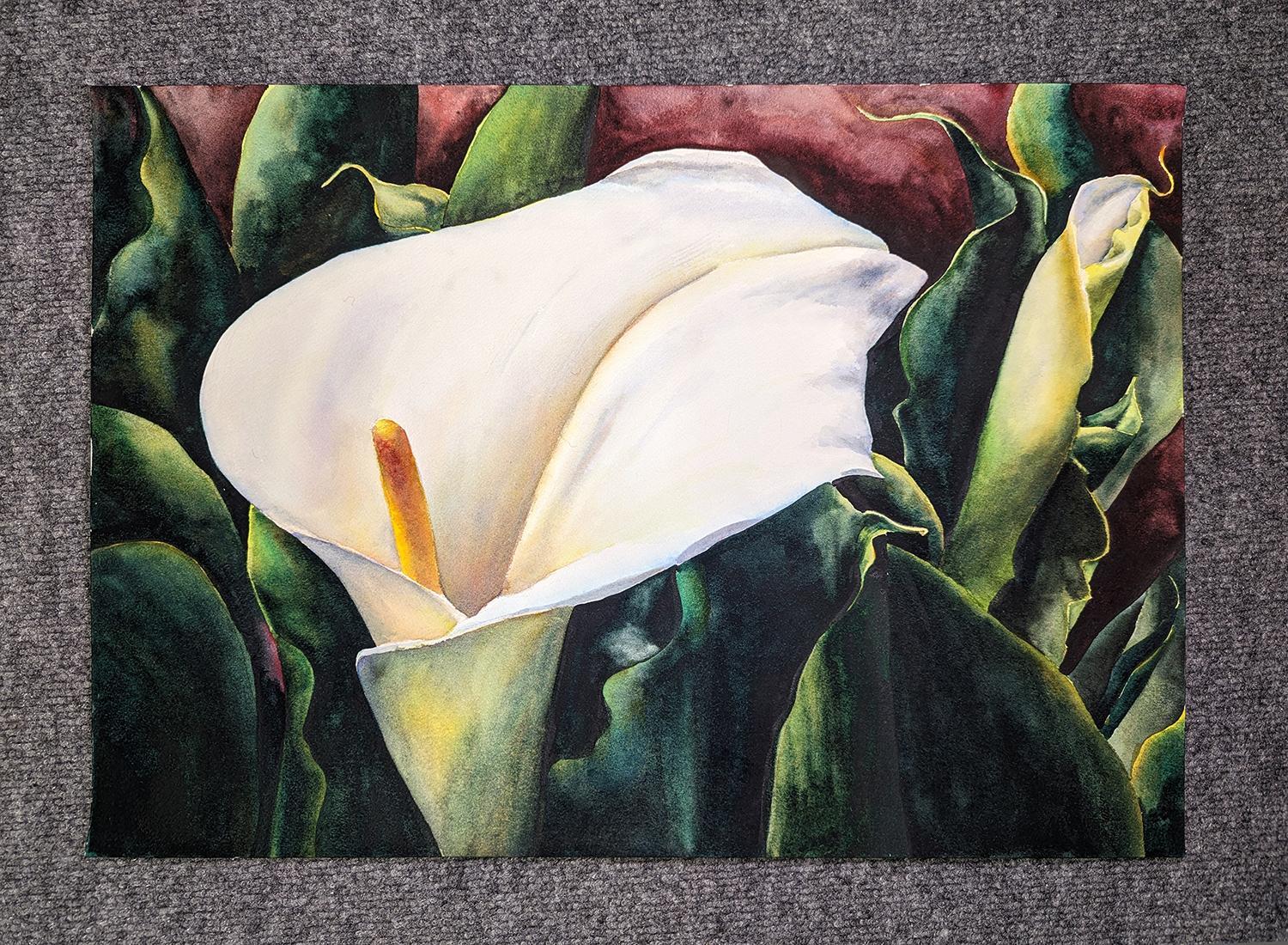 calla lily painting easy