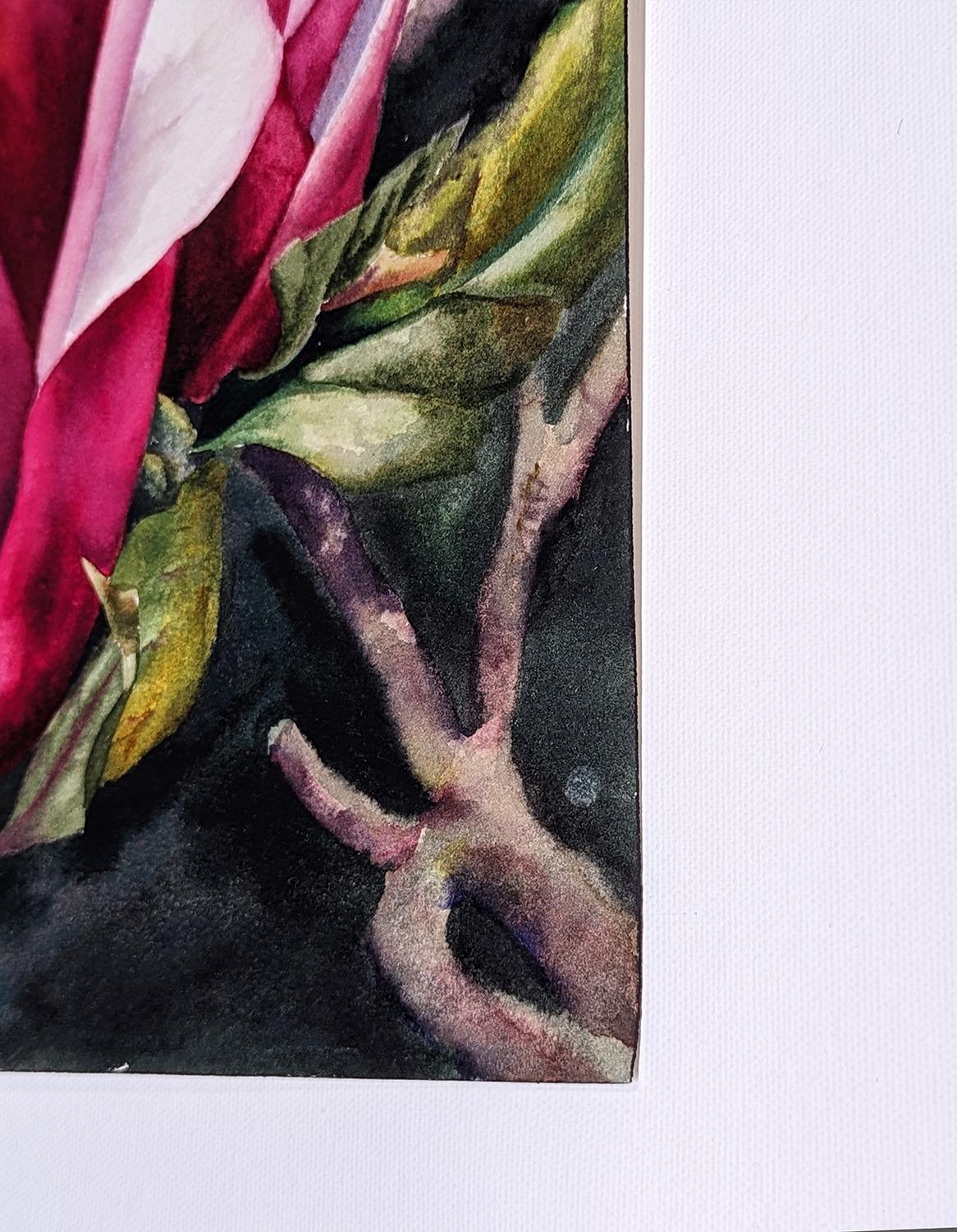 Moody Magnolias, Originalgemälde – Art von Jinny Tomozy