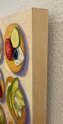 Tic Tac Toe, Oil Painting