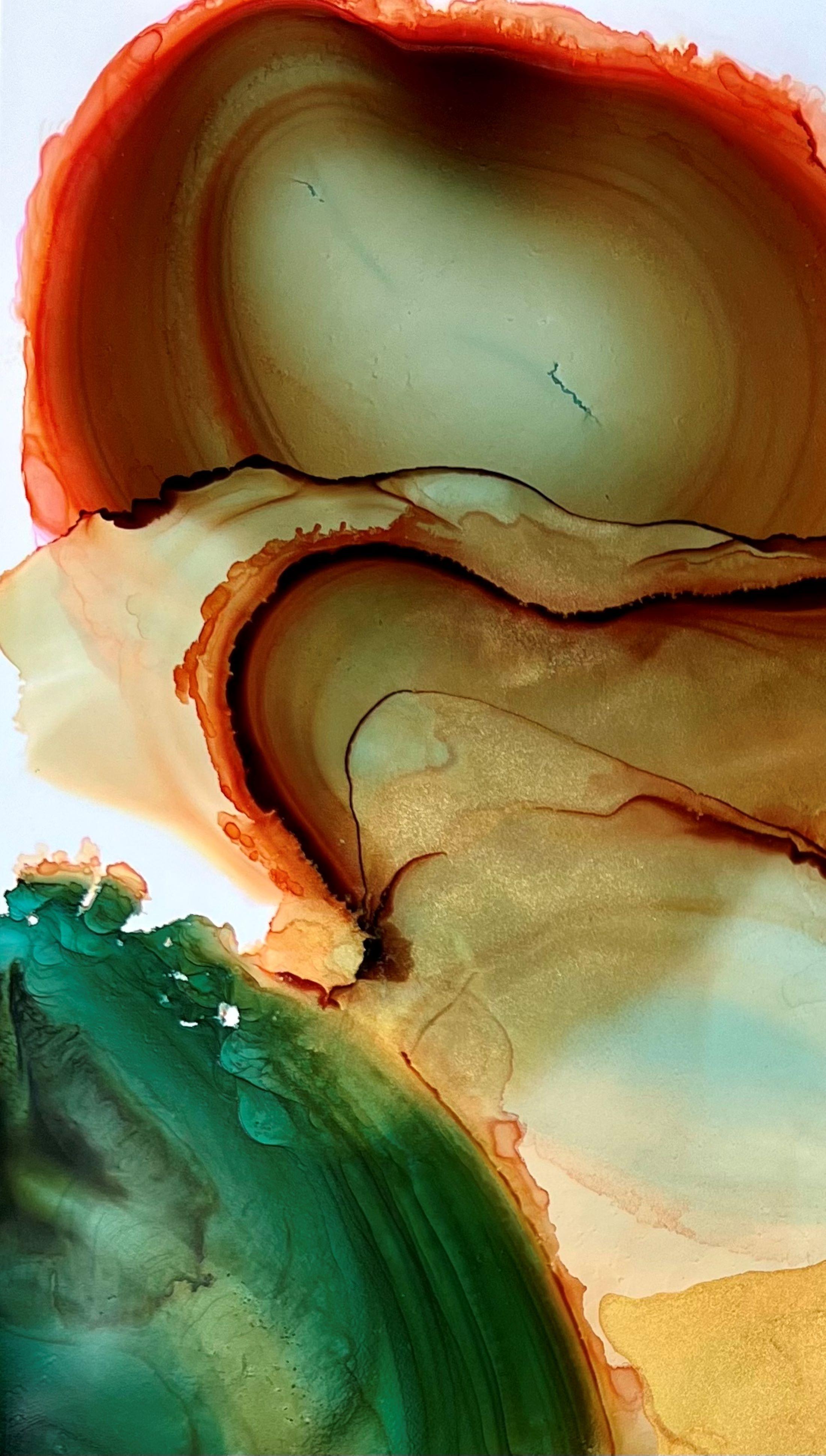 <p>Commentaires de l'artiste<br>L'artiste Eric Wilson présente un abstrait sensuel aux teintes douces, aux tons ambrés et aux courbes qui évoquent l'essence de l'énergie féminine divine. Je crois que la manifestation d'un état d'esprit euphorique