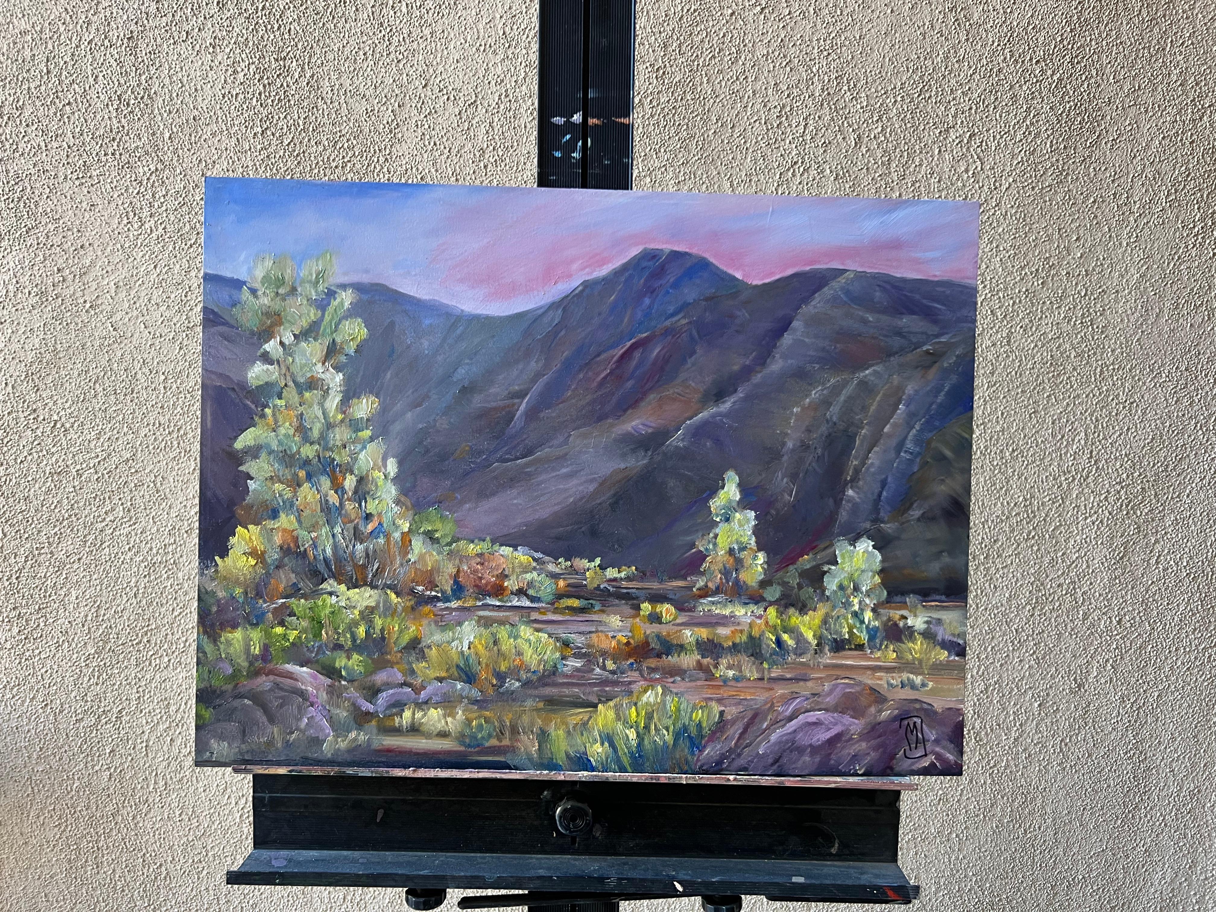 <p>Artist Comments<br>Artist Marilyn Froggatt paints a view of Box Canyon, a remote location between Mecca and Joshua Tree, CA. 
