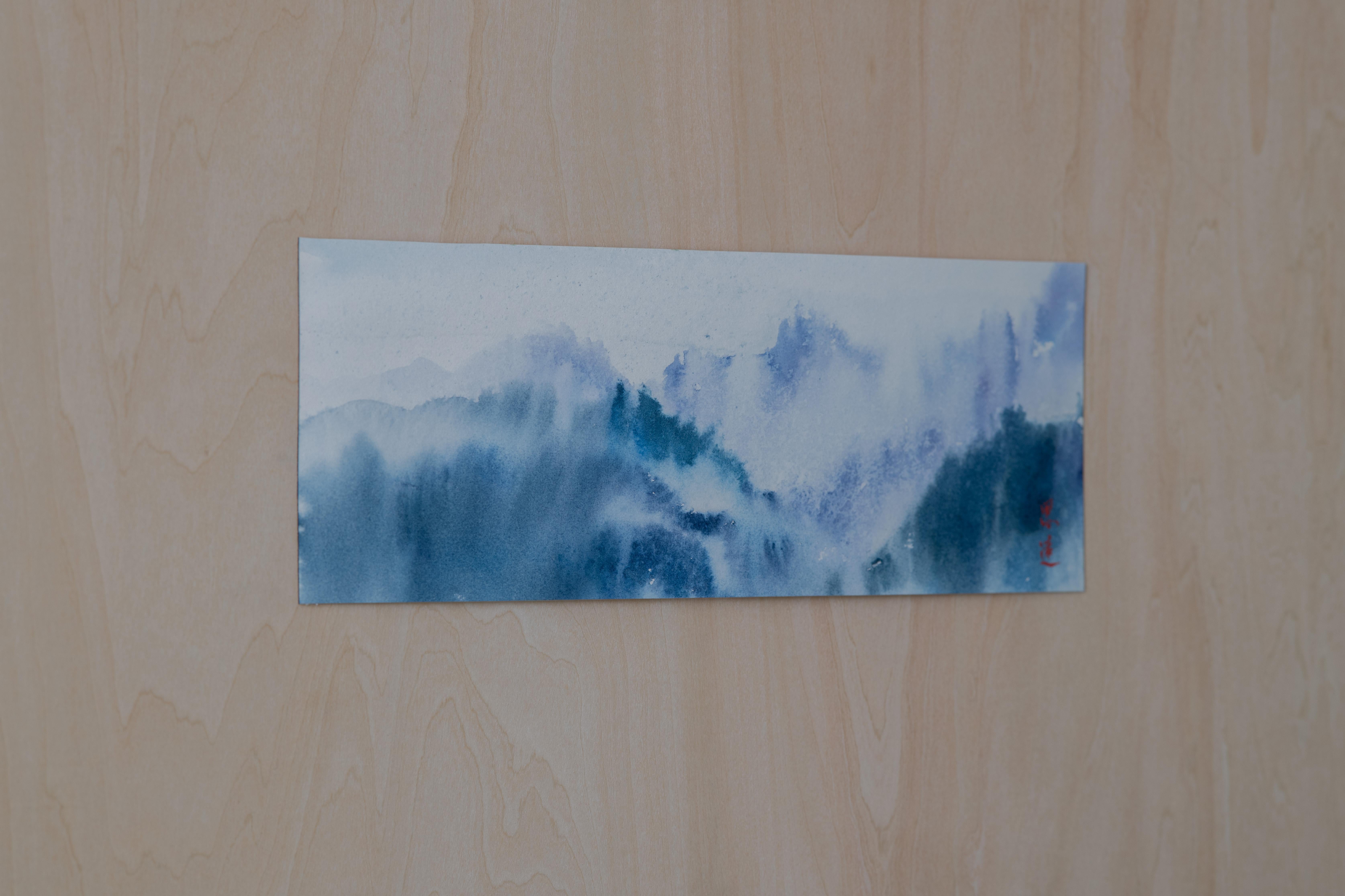 Mountain Reverie Series 8, Abstract Painting - Art by Siyuan Ma