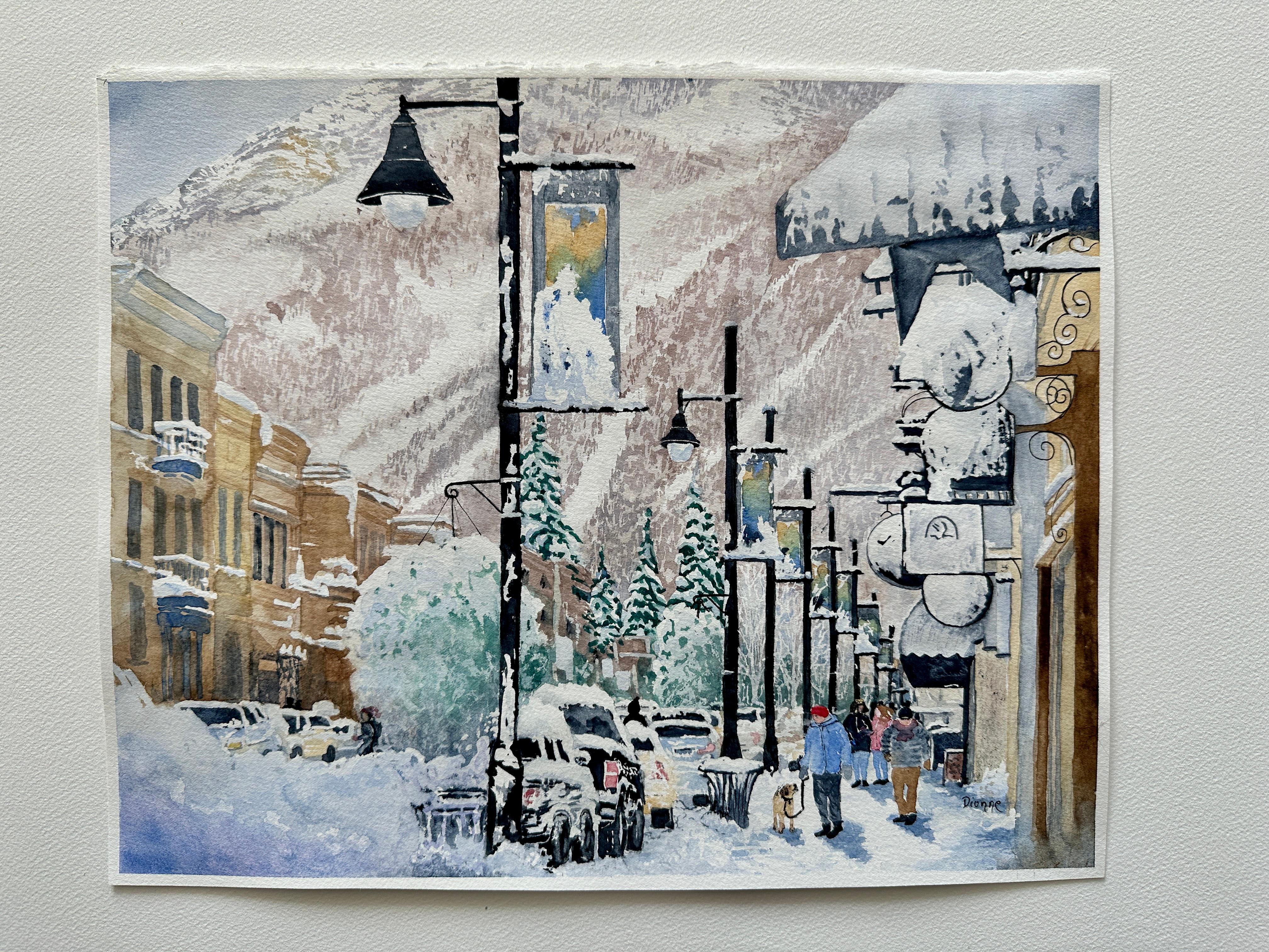 After the Snowfall, Original Painting - Art by Maurice Dionne