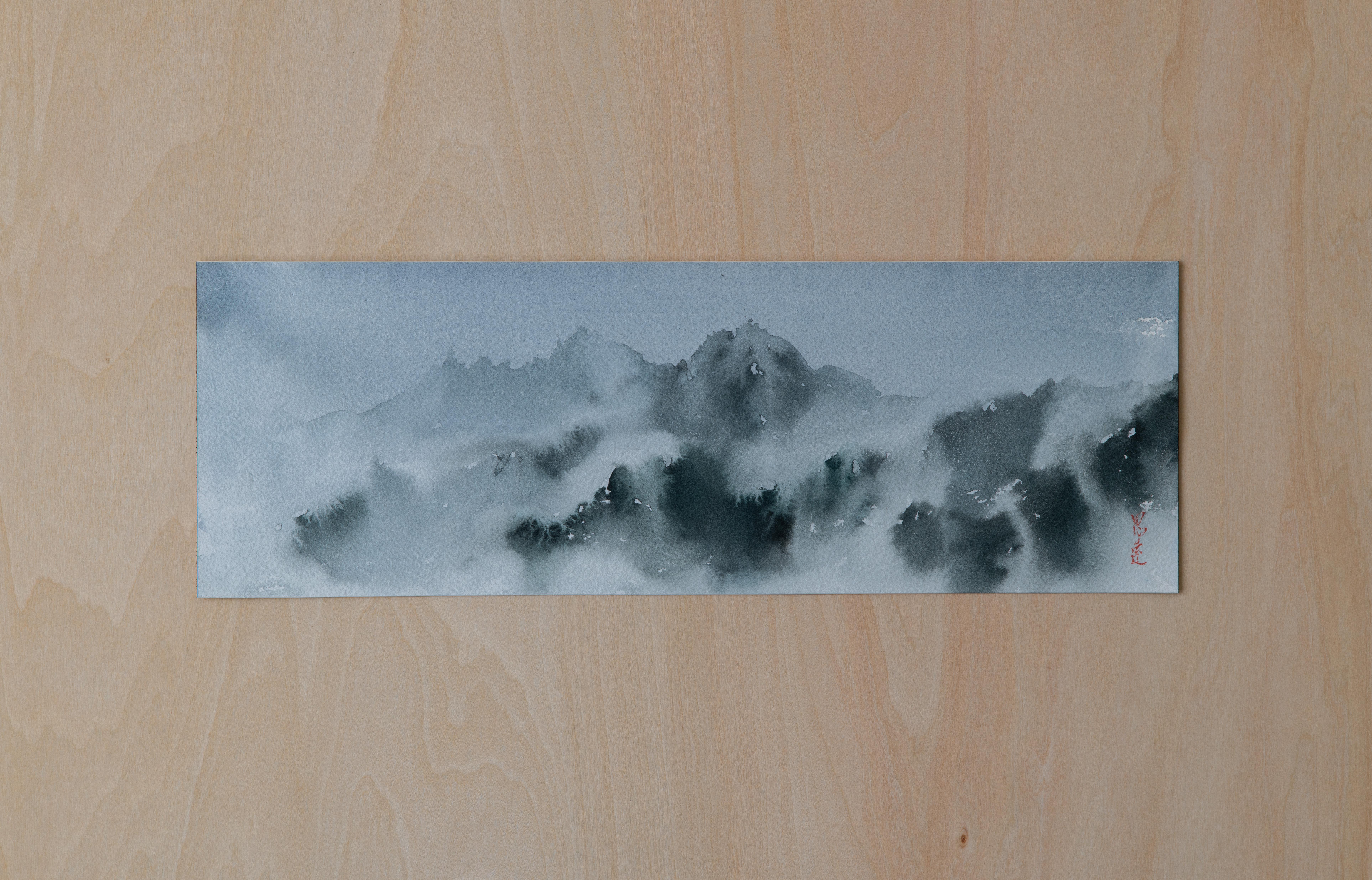 <p>Artist Comments<br>Artist Siyuan Ma presents clouds and fog in the mountains, never taking the same shape or color - vanishing instantly. The piece follows the traditional Chinese landscape painting composition principle and uses layer upon layer