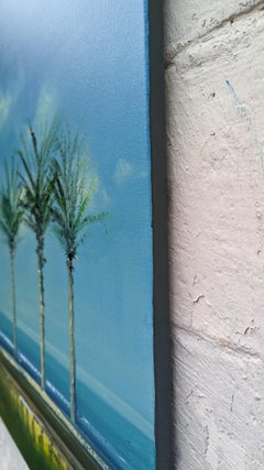 Le palme, Pittura a olio