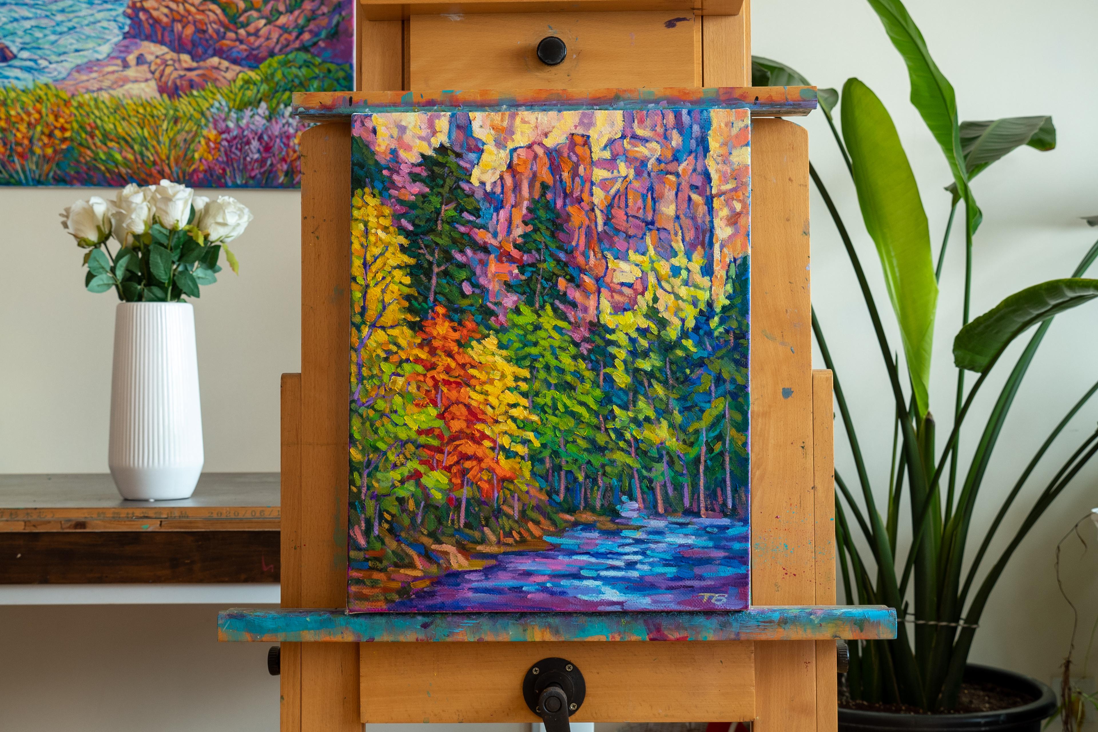 Buntes Canyon, Ölgemälde (Impressionismus), Painting, von Tao Bai