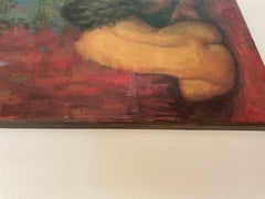 In Green and Scarlet, Oil Painting