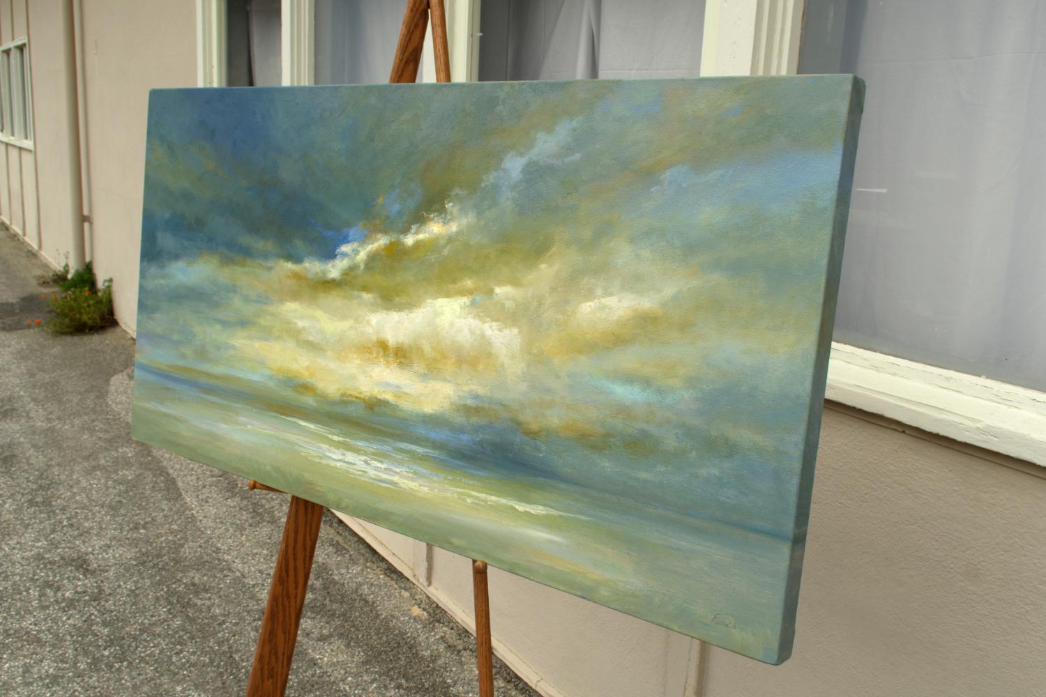 La lumière dans l'âme, peinture à l'huile - Impressionnisme Art par Sheila Finch