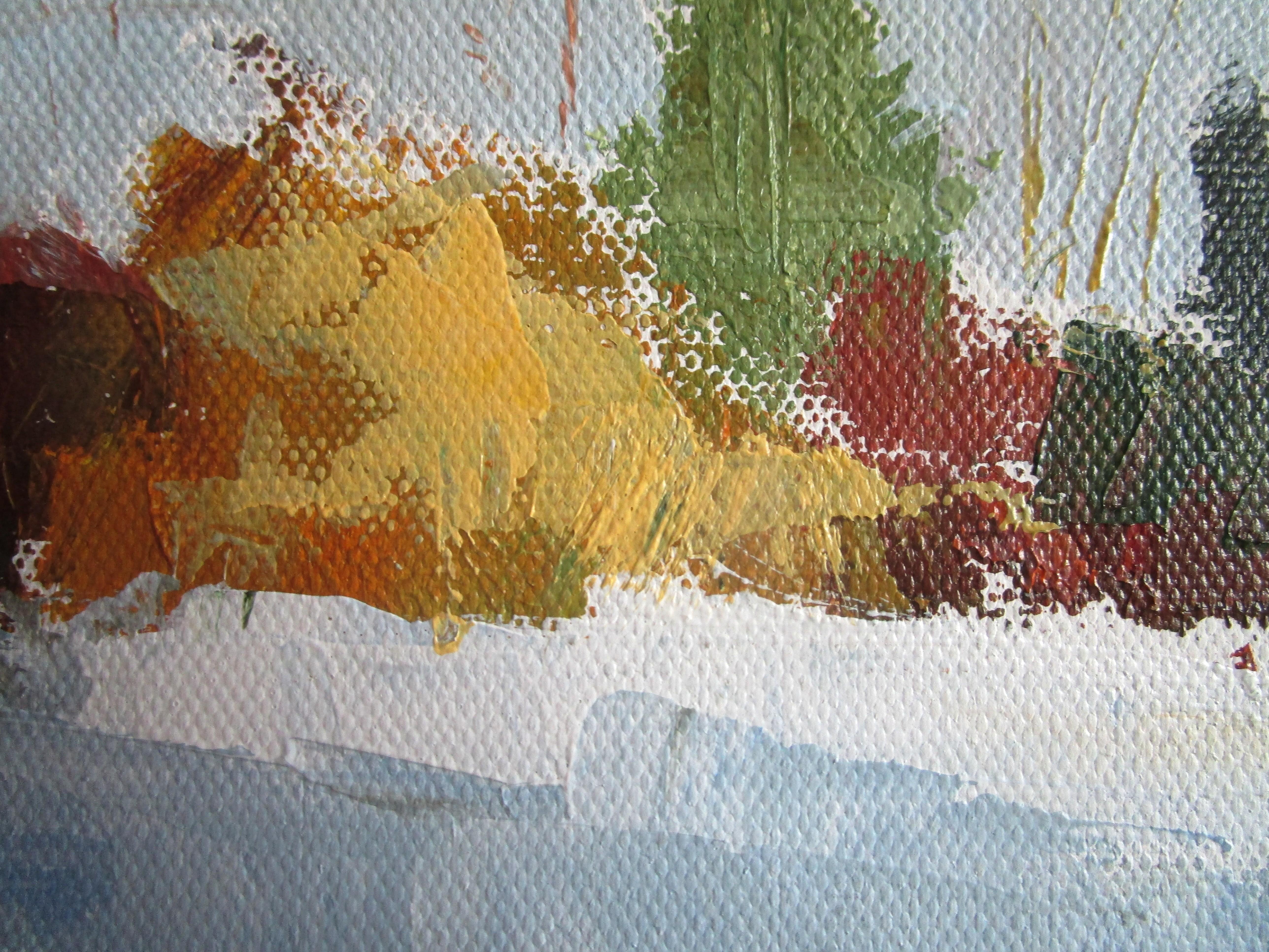 Snow on Crescent Ave., Original Painting For Sale 1