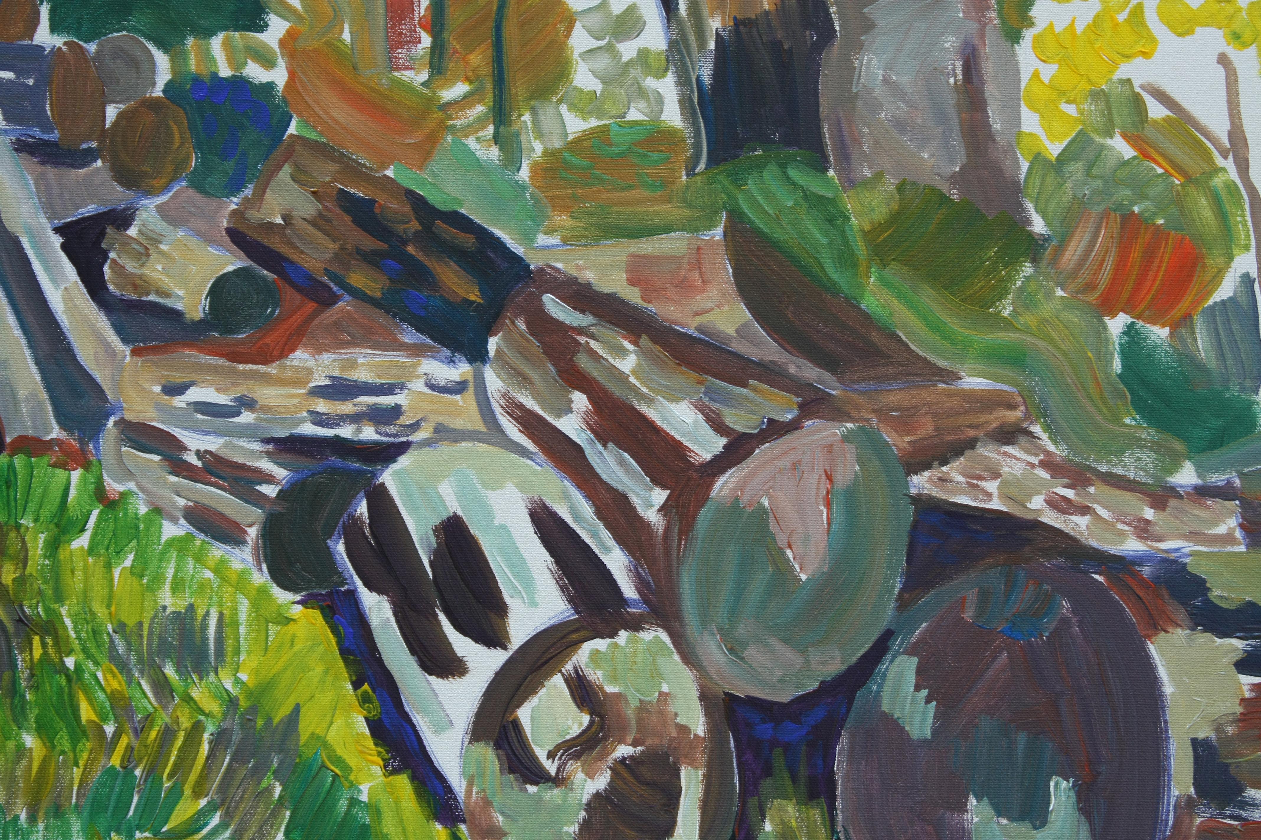 Woodpile, Original Painting For Sale 1