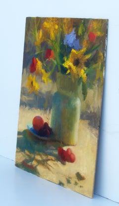 Sunflowers in Afternoon Light, Oil Painting