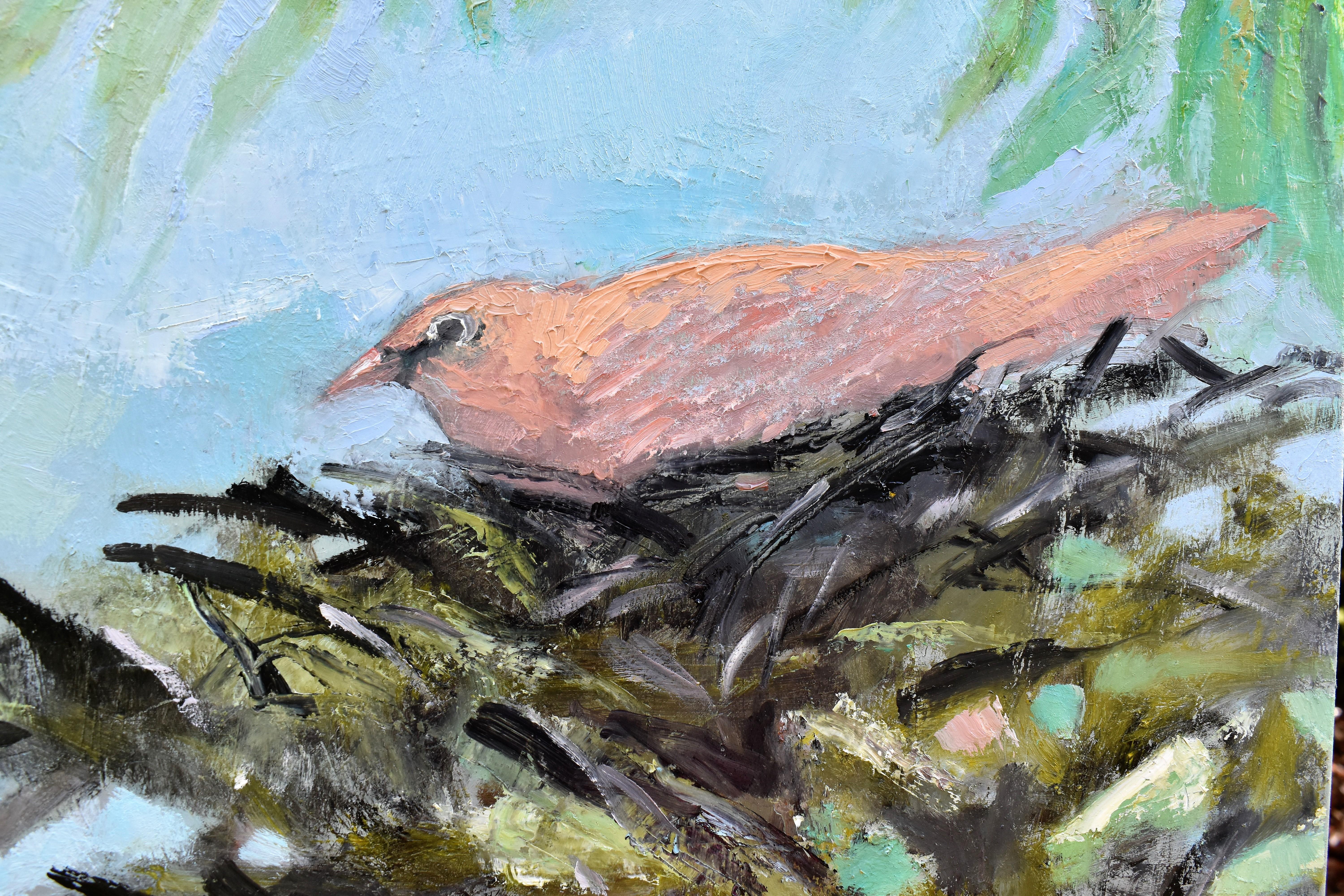 Orange Nester, Oil Painting 1