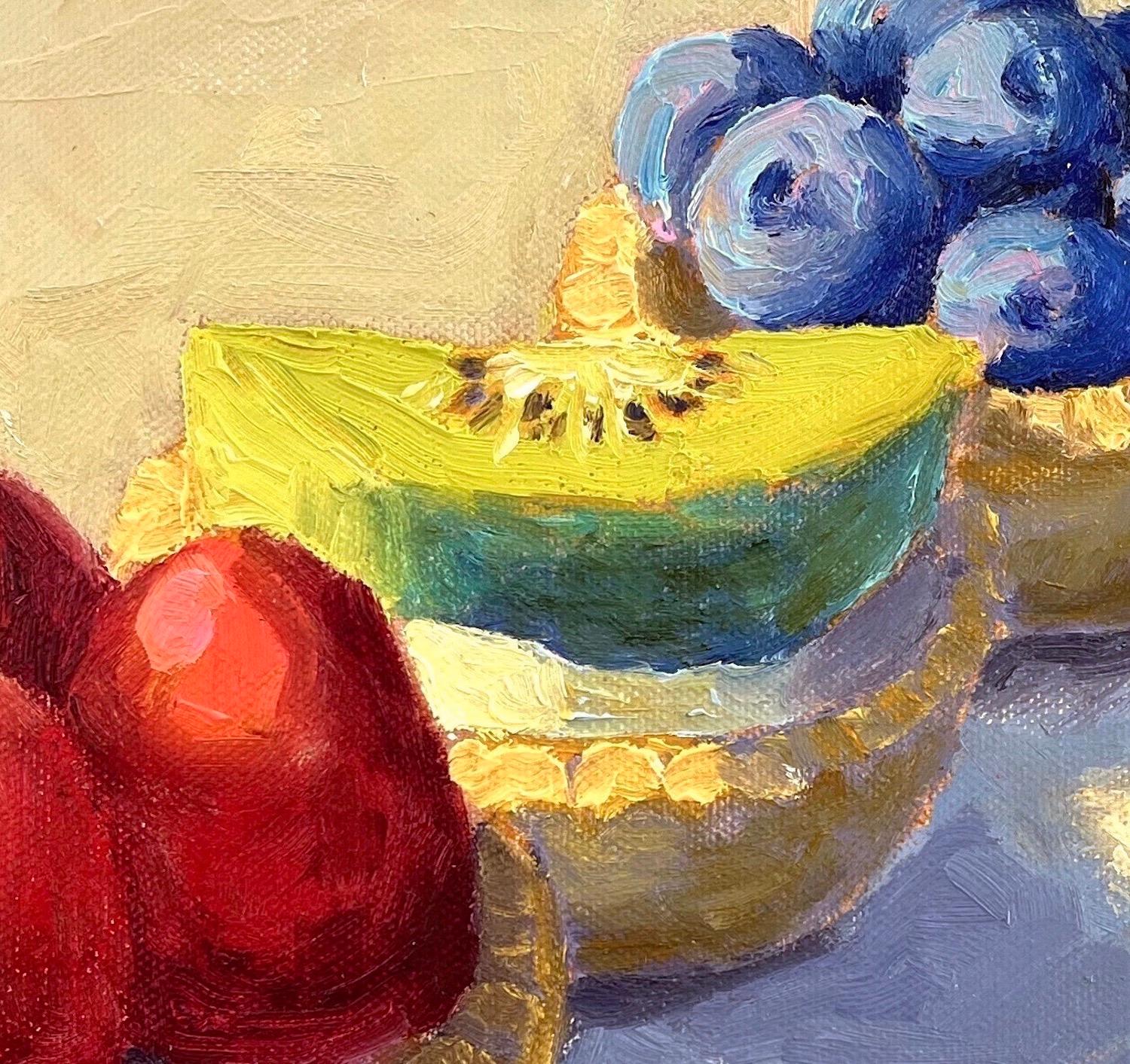 Three Fruit Tarts, Oil Painting 2