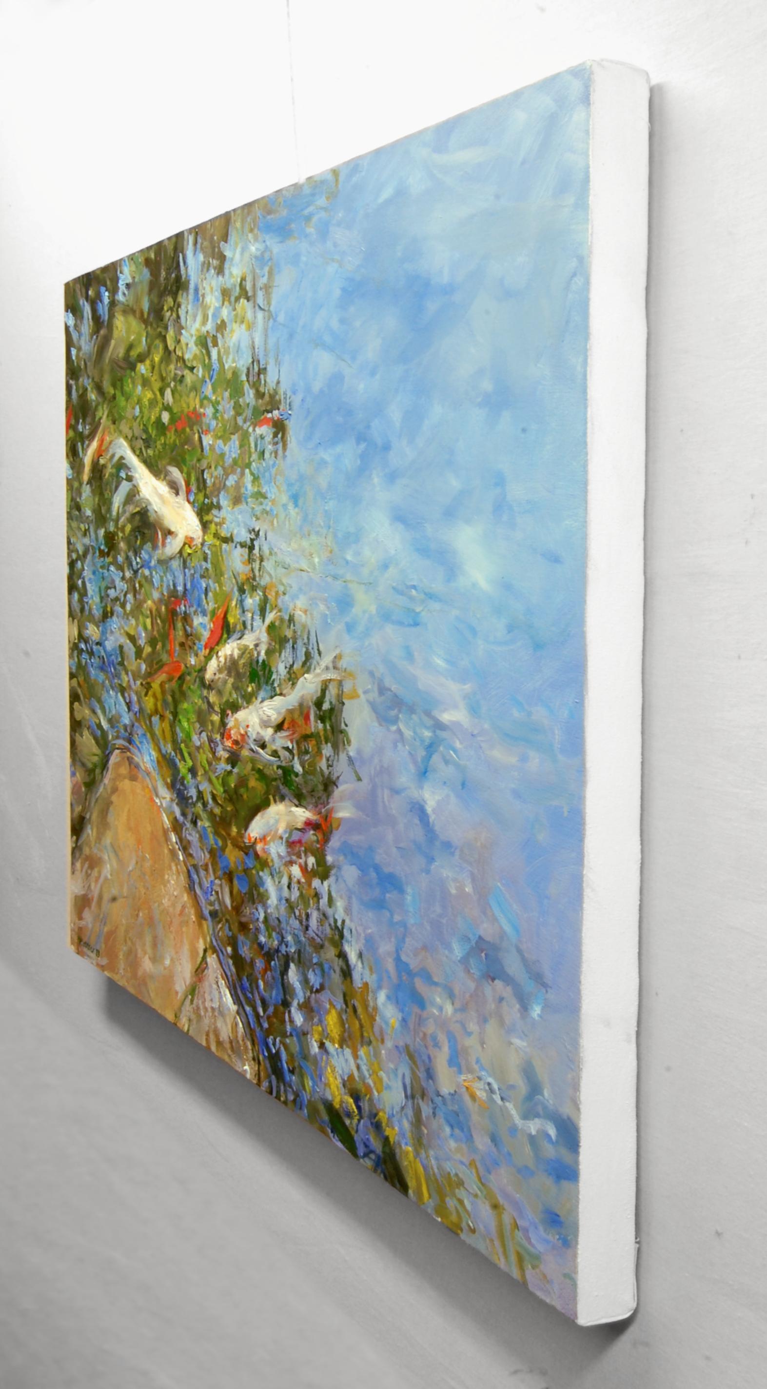 <p>Artist Comments<br>Artist Onelio Marrero presents an impressionist piece exploring ponds, koi, and goldfishâ€”part of his ongoing series focusing on freshwater fauna. 
