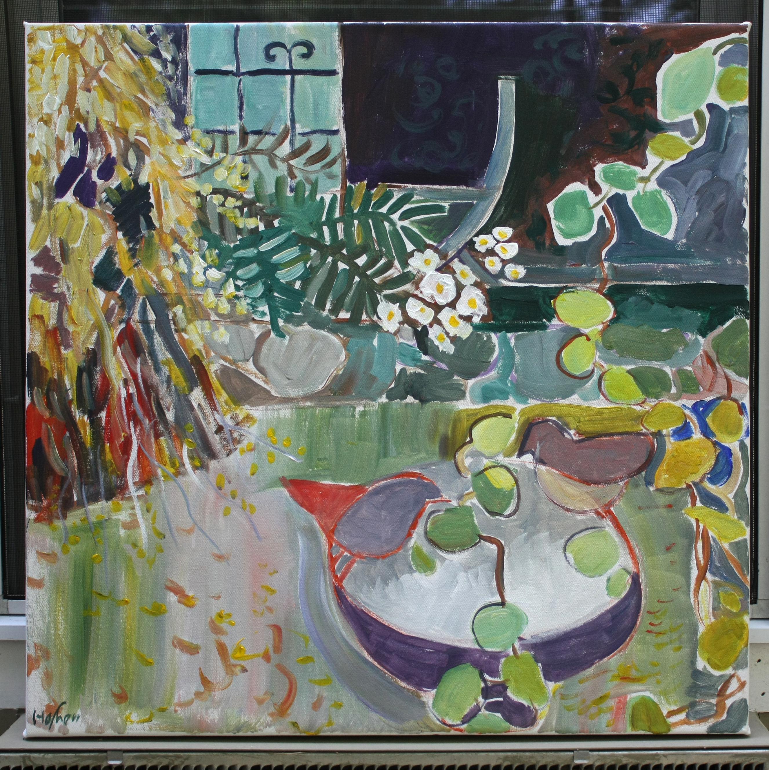 Garden Scene, Original Painting 1