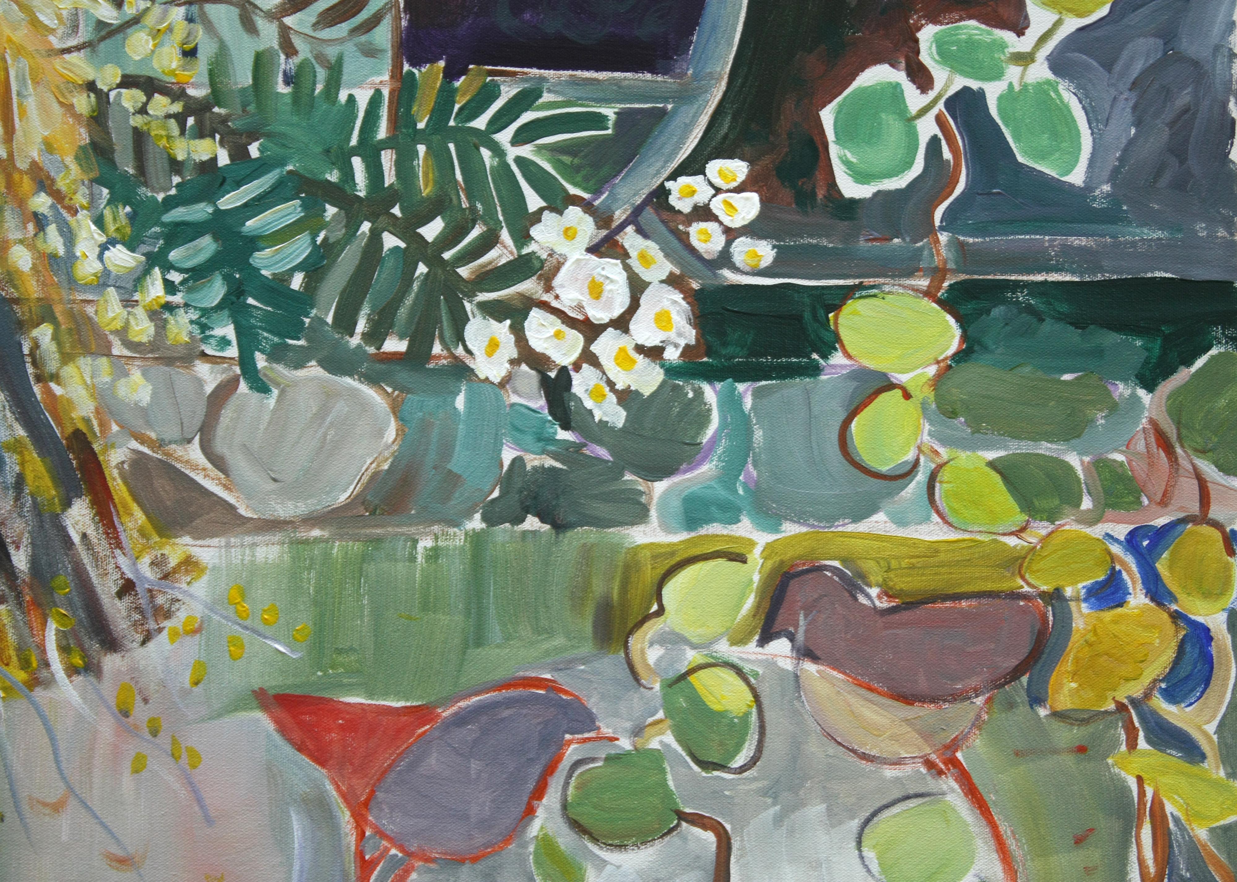 Garden Scene, Original Painting 2