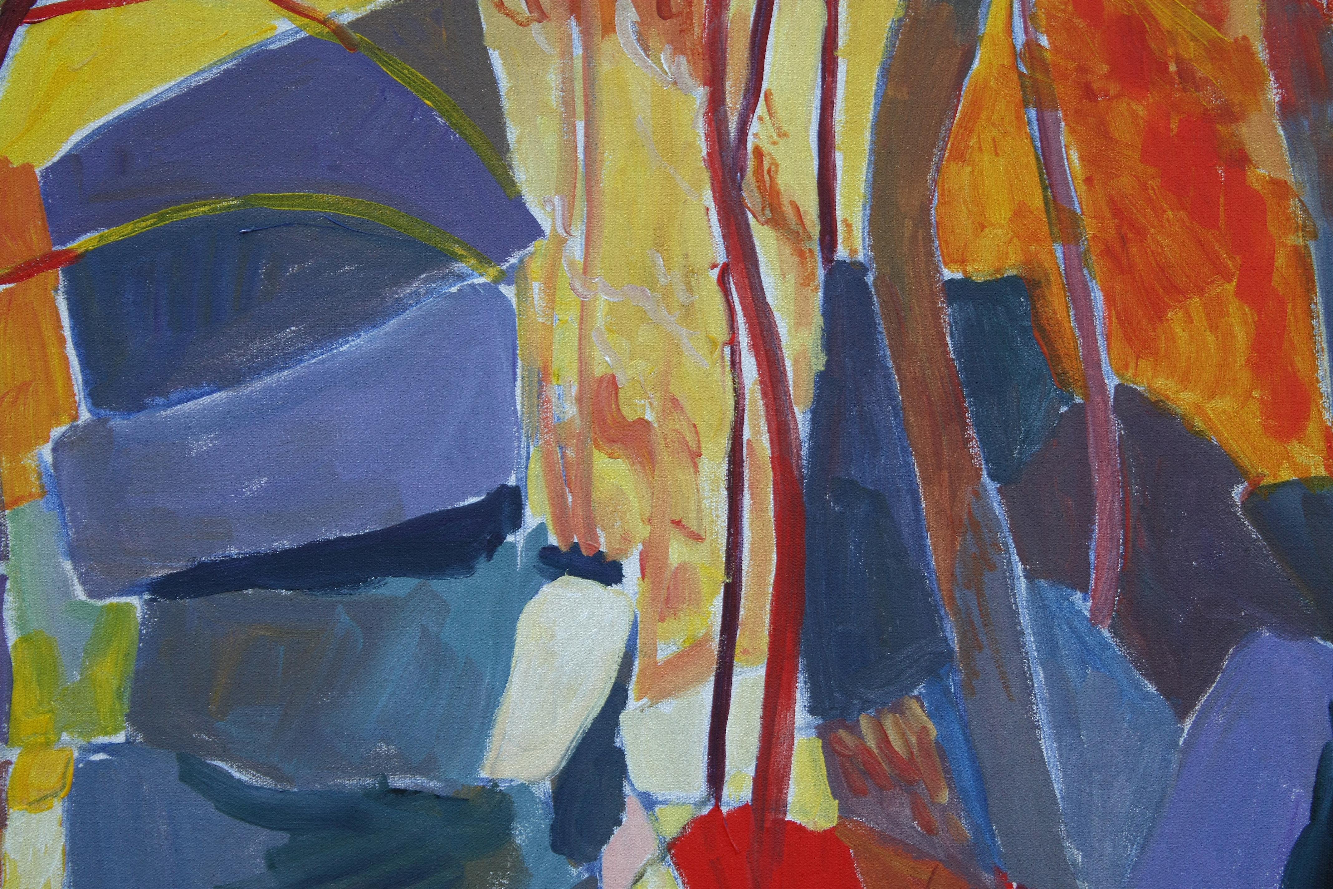 <p>Kommentare des Künstlers<br>Der Künstler Robert Hofherr präsentiert eine expressionistische Landschaft mit herbstlichen Wäldern. Beeinflusst von Matisse, setzt diese kühne und nachdrückliche Wiedergabe eines felsigen Herbstwaldes mit einer