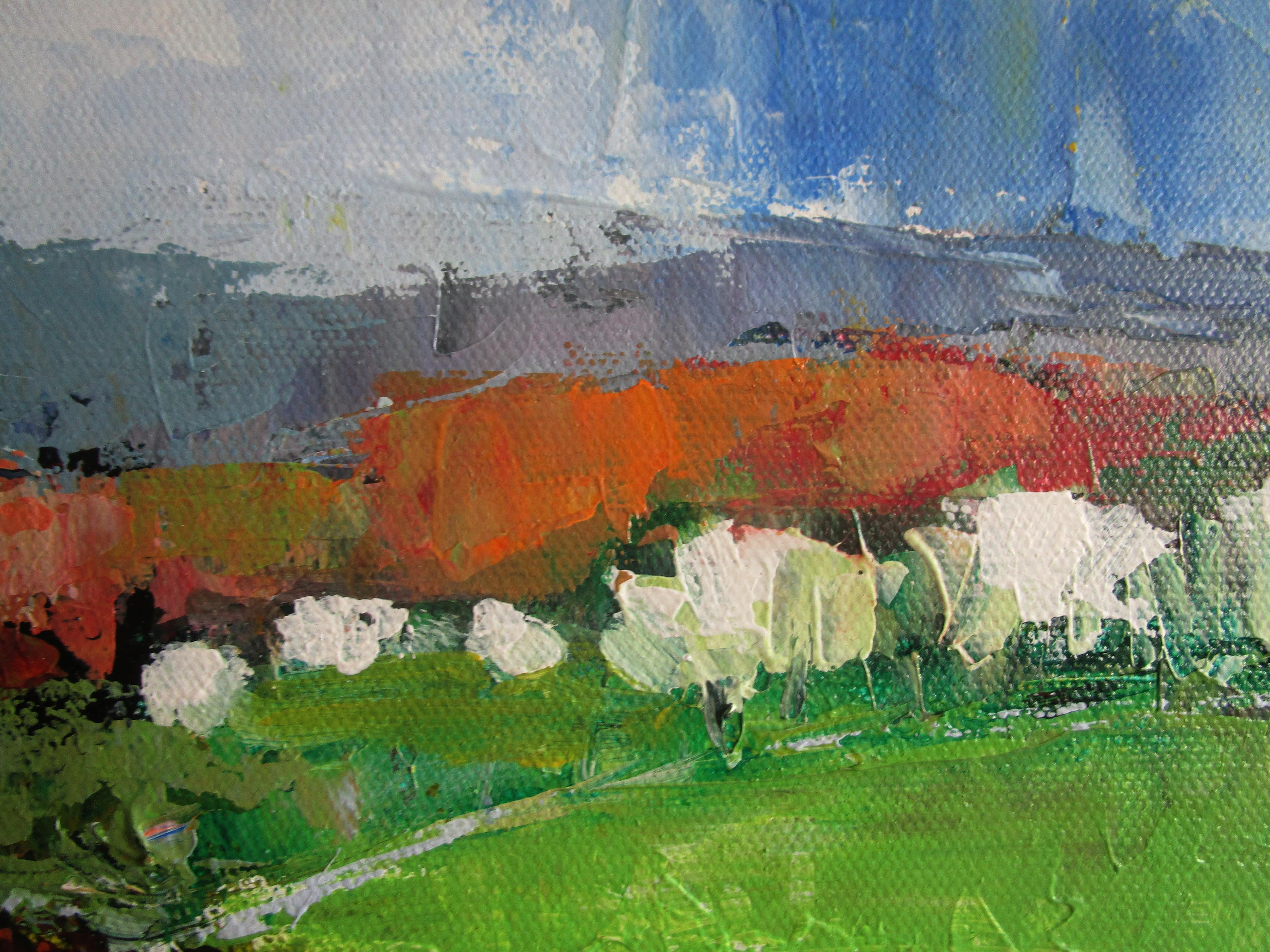 Spring Near Bonnieux, Provence, Original Painting For Sale 1