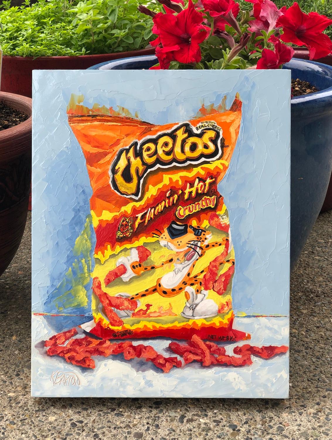 Hot Cheetos, Oil Painting 1