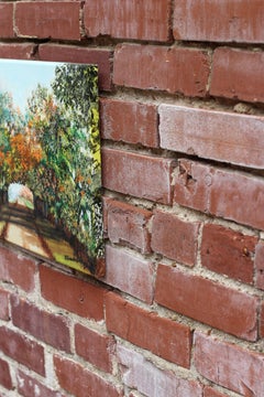 Tunnel d'autunno, pittura a olio