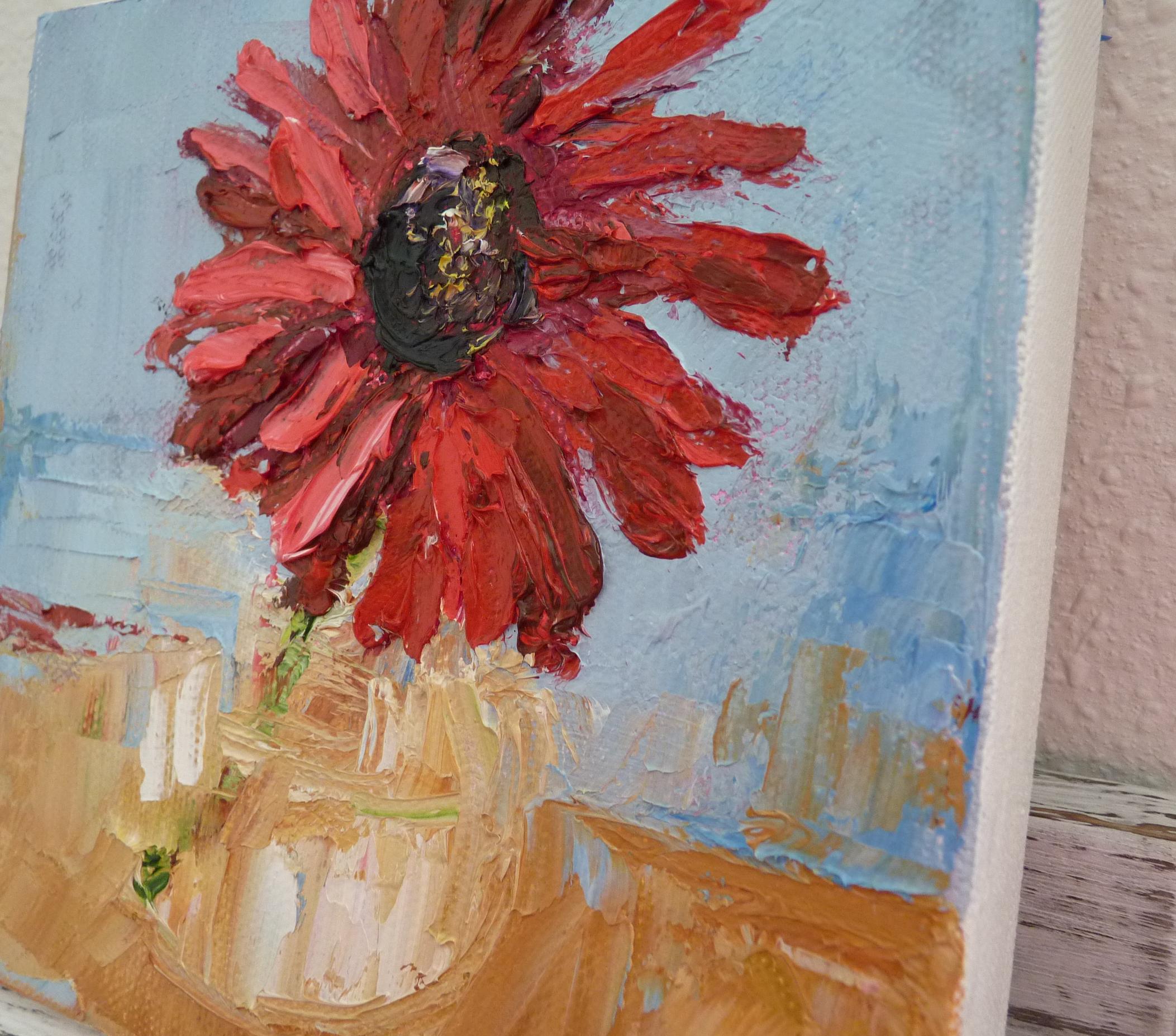 Gerber, Peinture à l'huile - Impressionnisme Art par Judy Mackey