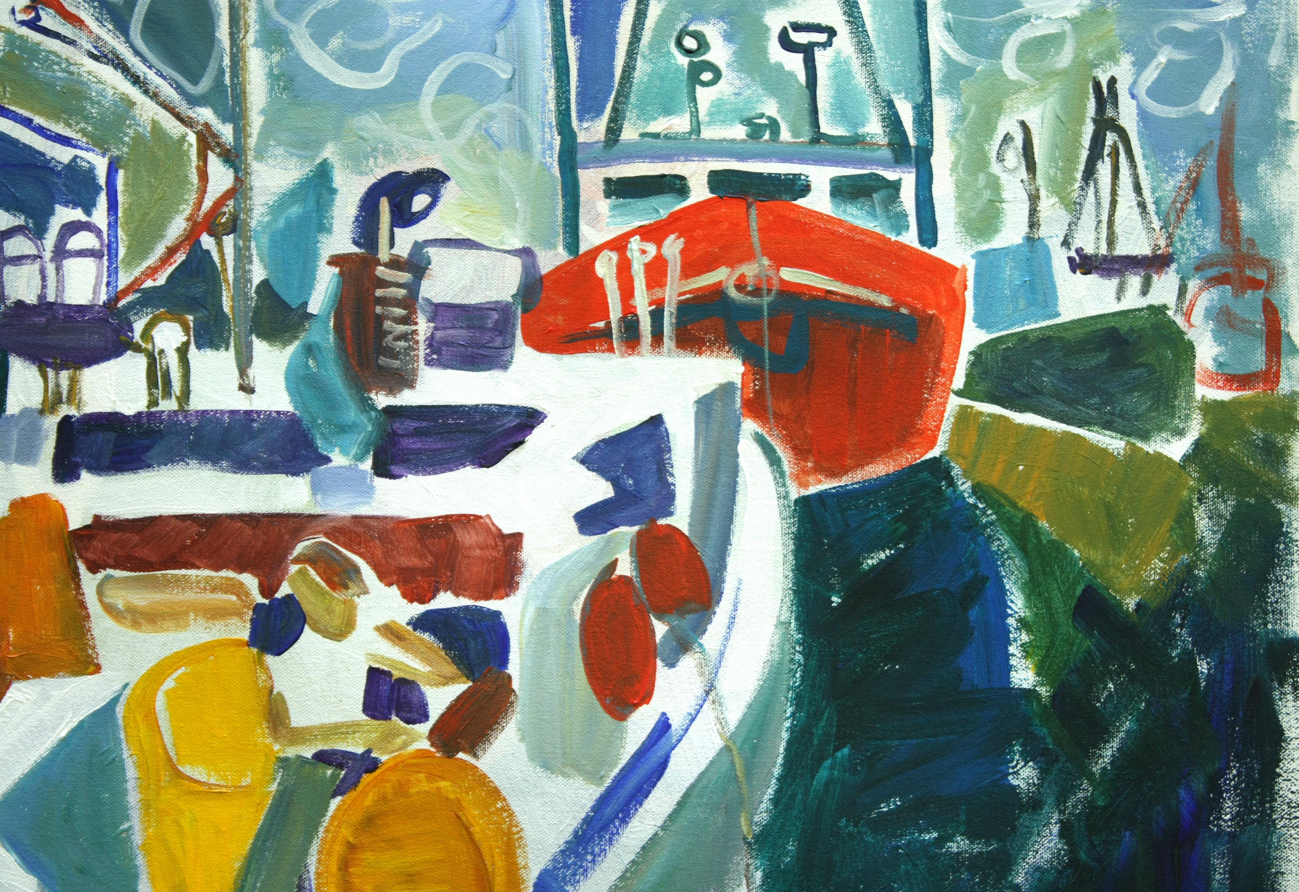 Boats in Color, Original Painting 2