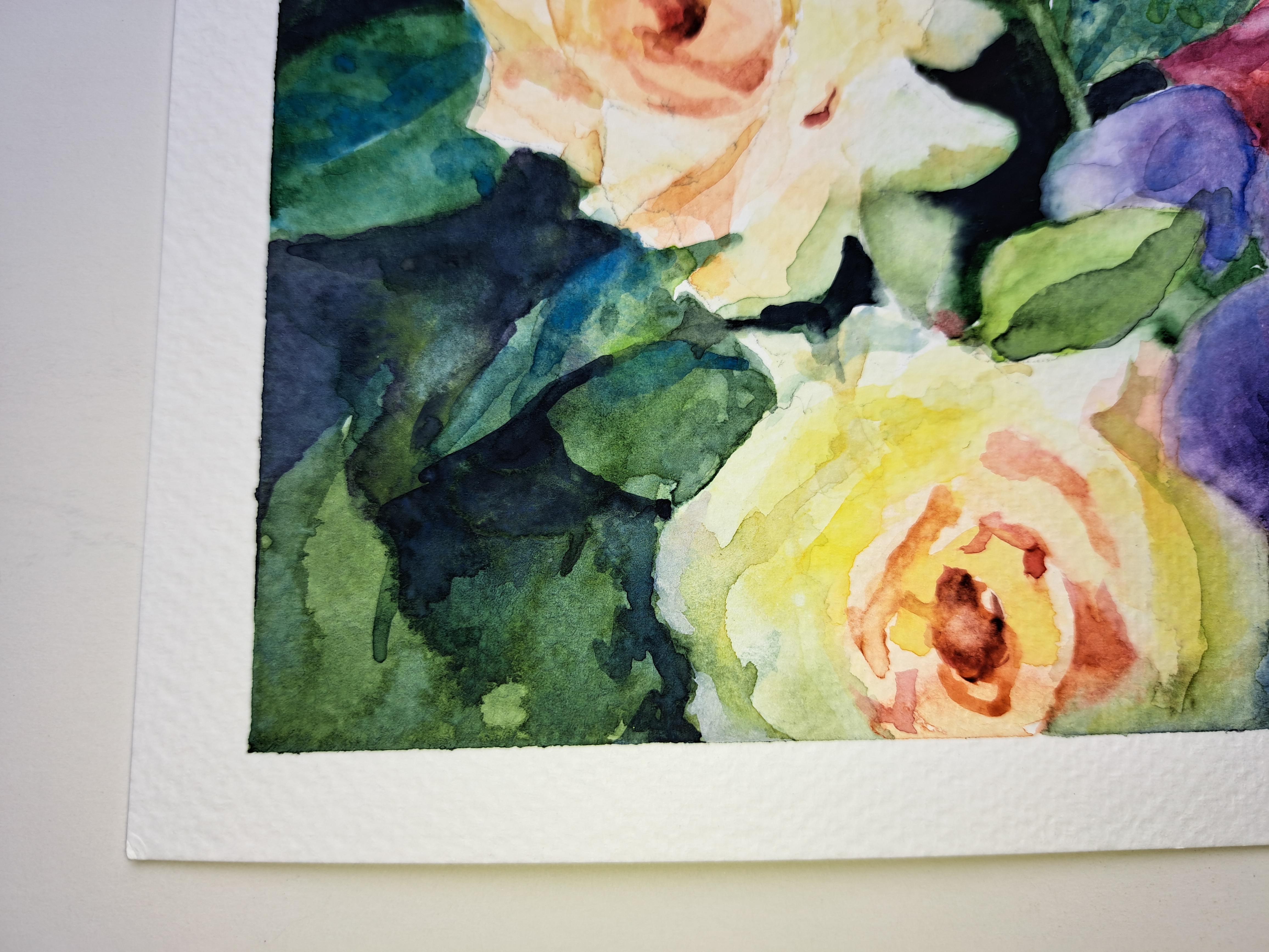 Garden Bouquet, Original Painting - Impressionist Art by Catherine McCargar