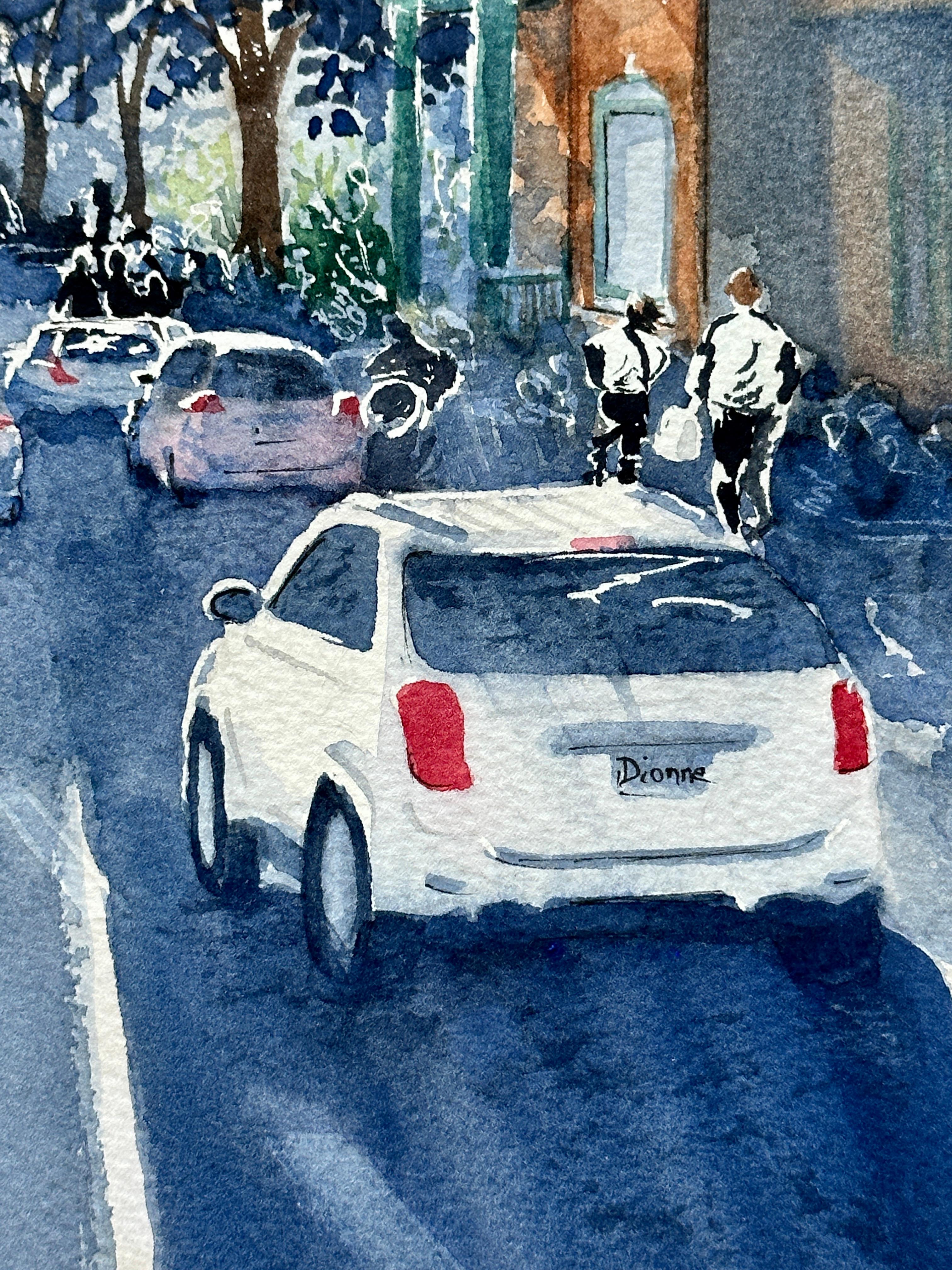 <p>Artist Comments<br>Artist Maurice Dionne paints an impressionist cityscape with cool tones. He presents the view in delicate strokes and detailed brushwork, showing depth and distance. 