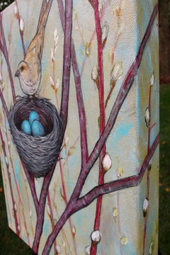 Que mon cœur soit toujours ouvert aux petits oiseaux, peinture originale