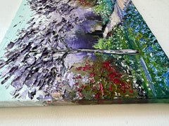 Jacarandas with Monet, Oil Painting