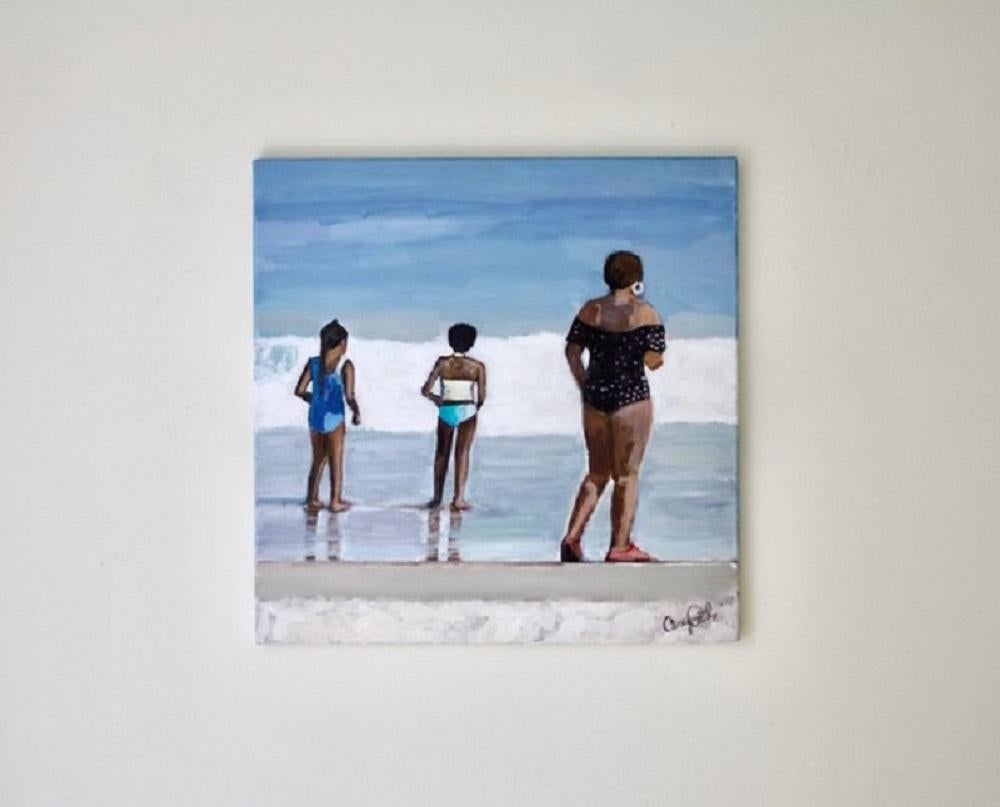 Day at the Beach, Original Painting For Sale 1