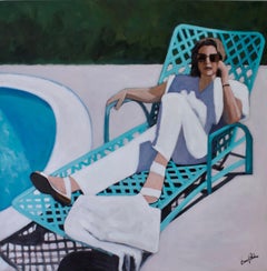 Relaxing at the Pool, Originalgemälde