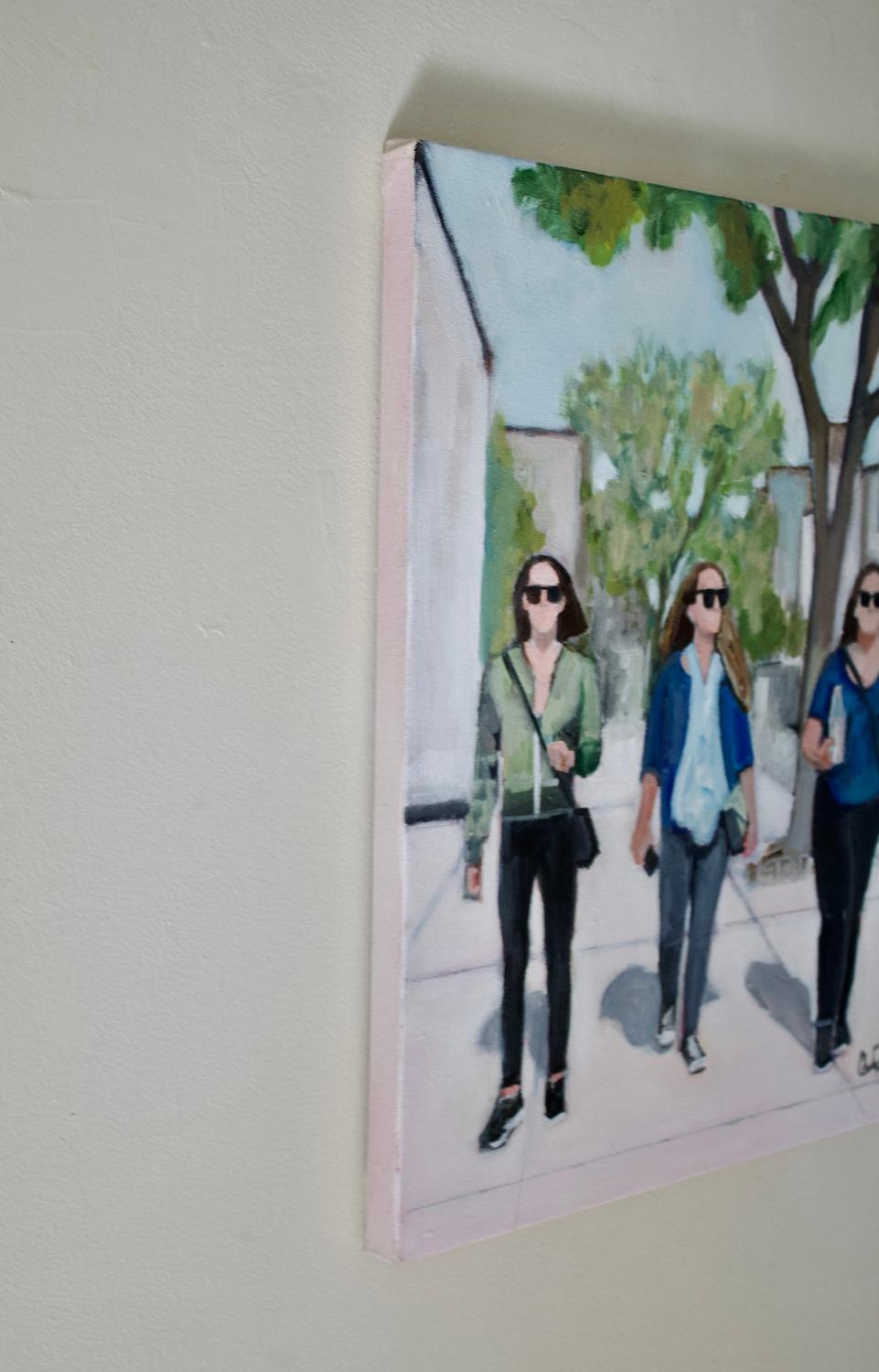 Paseando por el East Village, Pintura original - Art Impresionista de Carey Parks