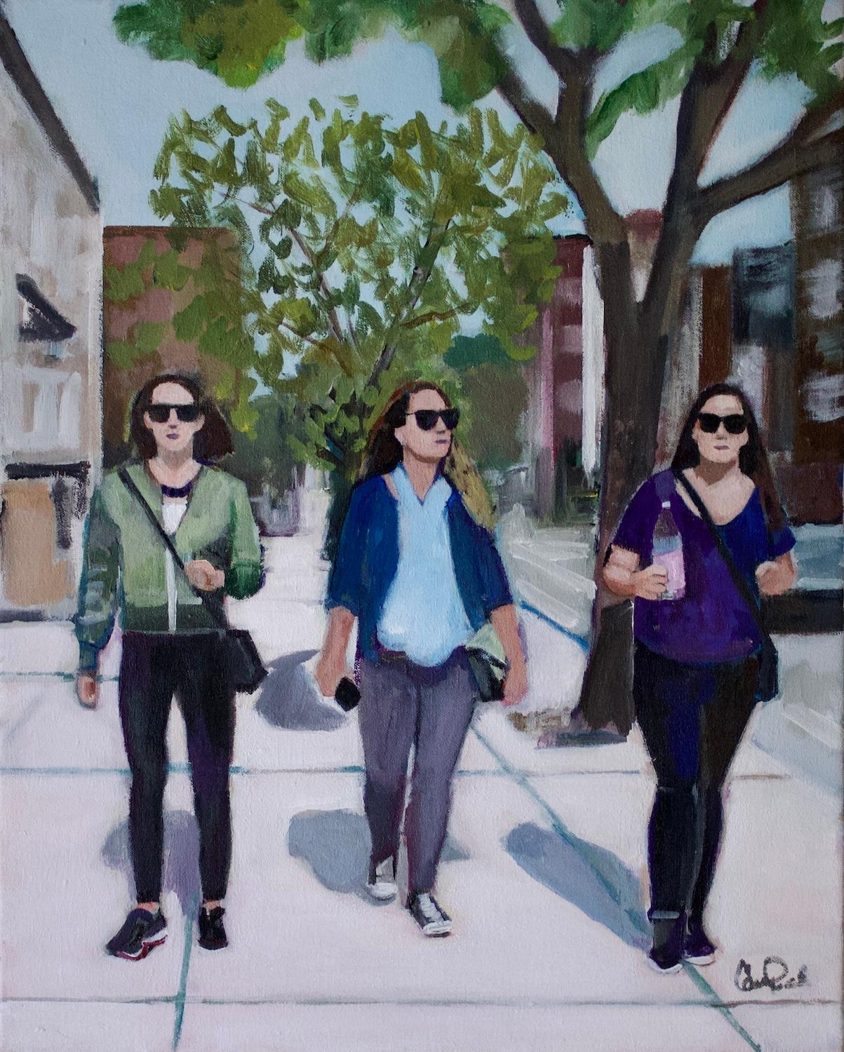 Walking in the East Village, Originalgemälde