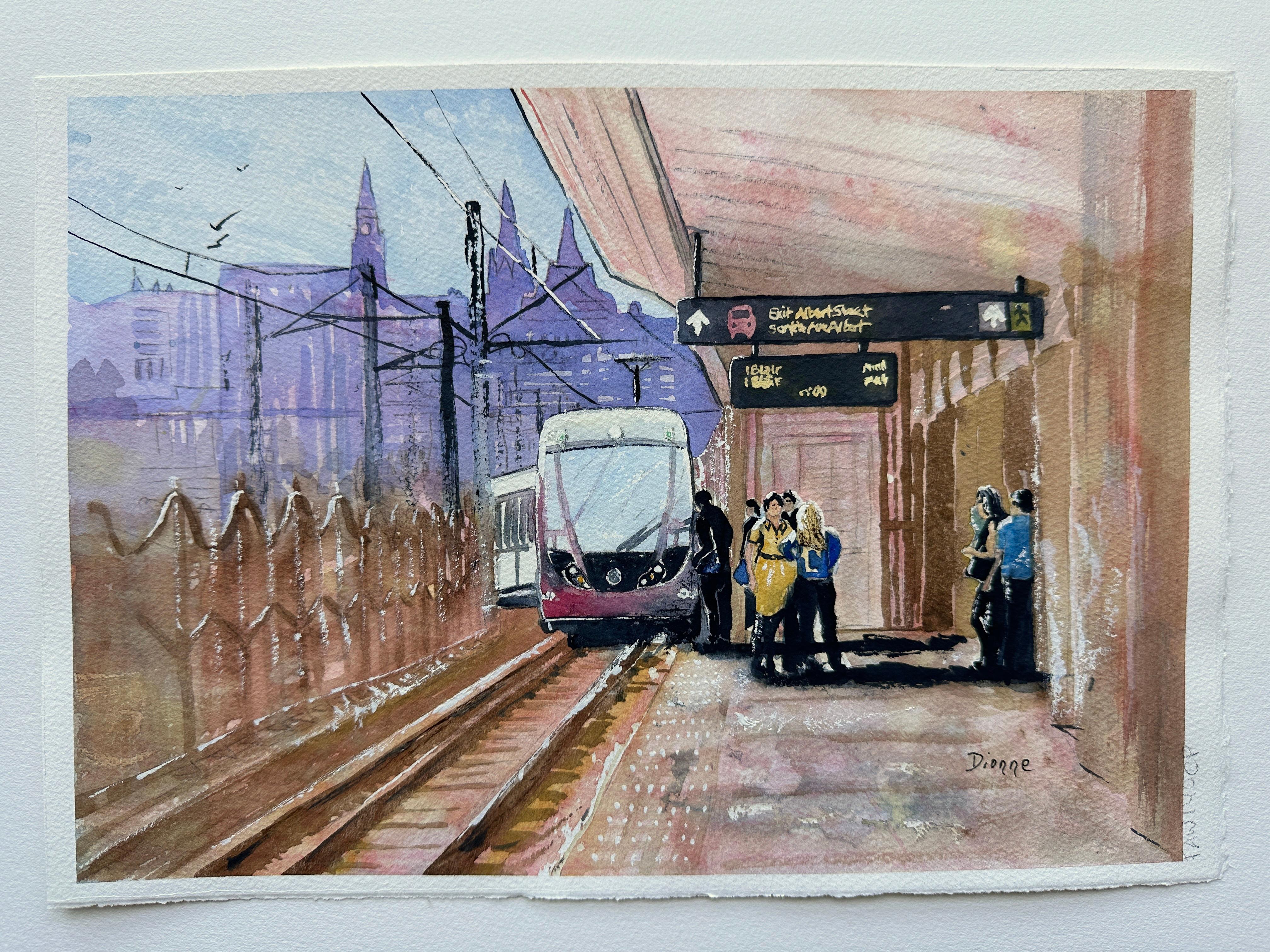 Commute, Original Painting - Art by Maurice Dionne