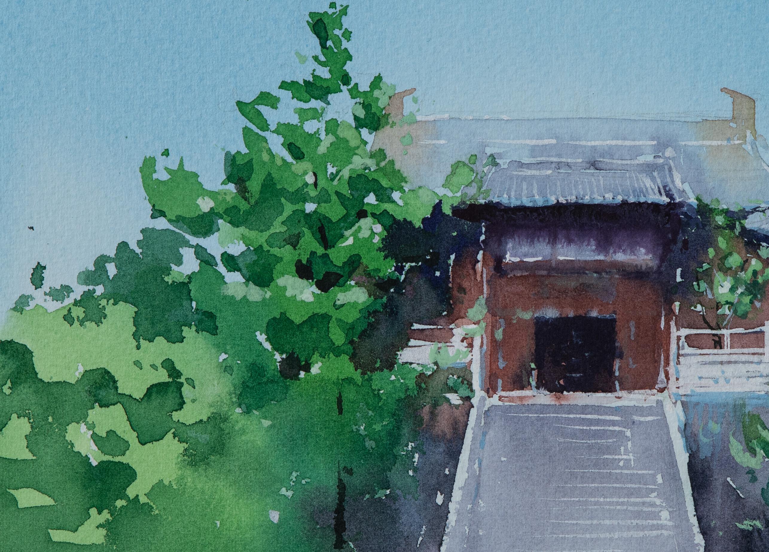 <p>Kommentare des Künstlers<br>Der Künstler Siyuan Ma illustriert den Shanhua-Tempel, der sich in der antiken Stadt Datong in  Die Provinz Shanxi ist ein wichtiges kulturelles Relikt, das auf staatlicher Ebene geschützt ist. 
