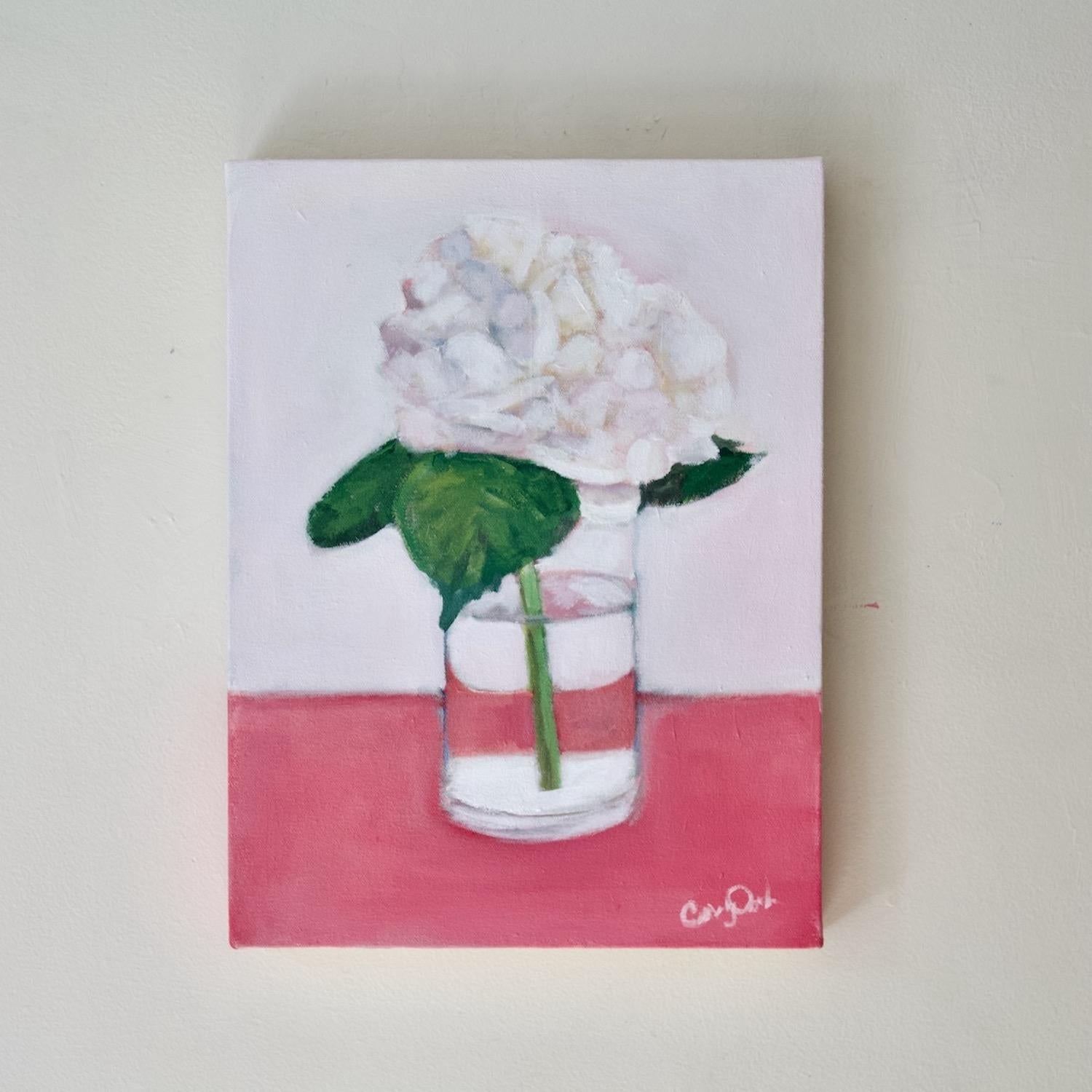 One Hydrangea, Original Painting For Sale 1